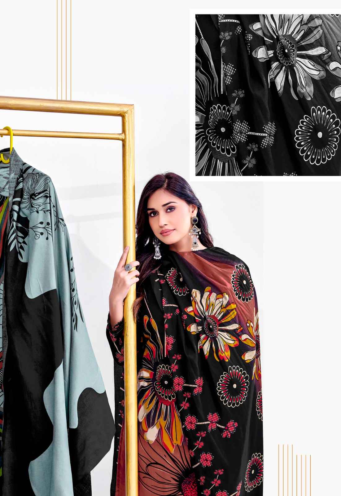 Jt Falguni Rayon Dress Material 5 pcs Catalogue