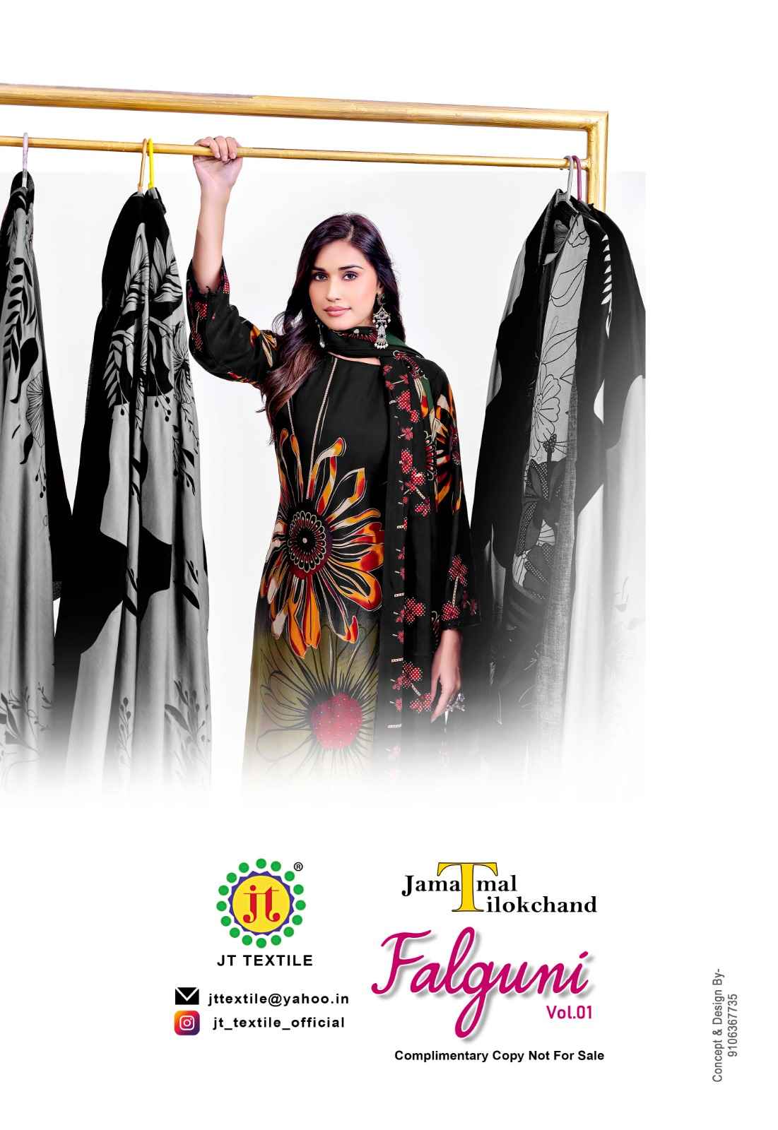 Jt Falguni Rayon Dress Material 5 pcs Catalogue