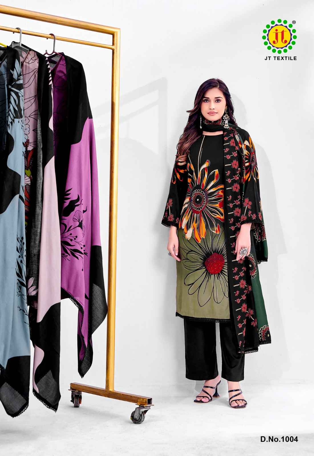 Jt Falguni Rayon Dress Material 5 pcs Catalogue