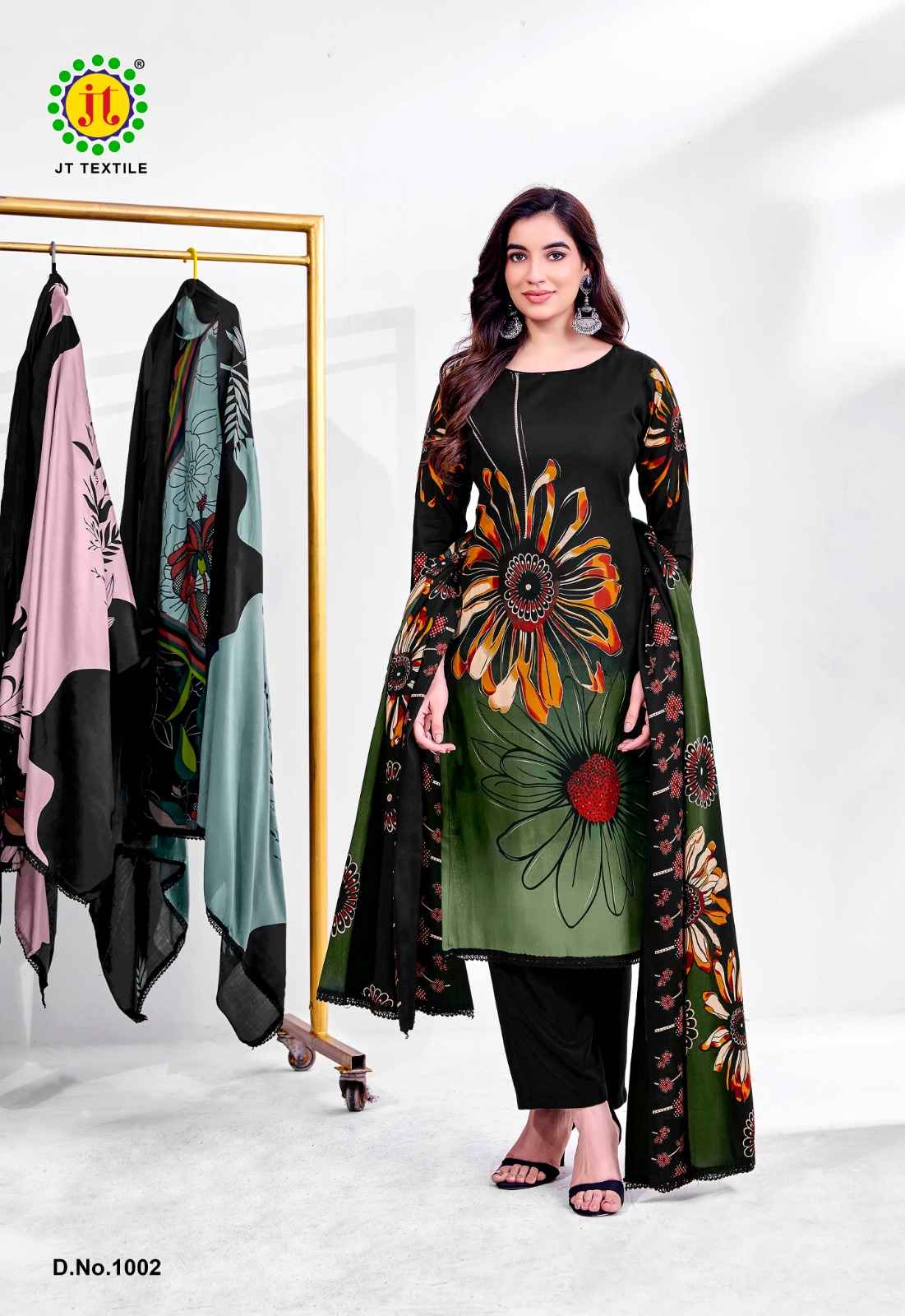 Jt Falguni Rayon Dress Material 5 pcs Catalogue