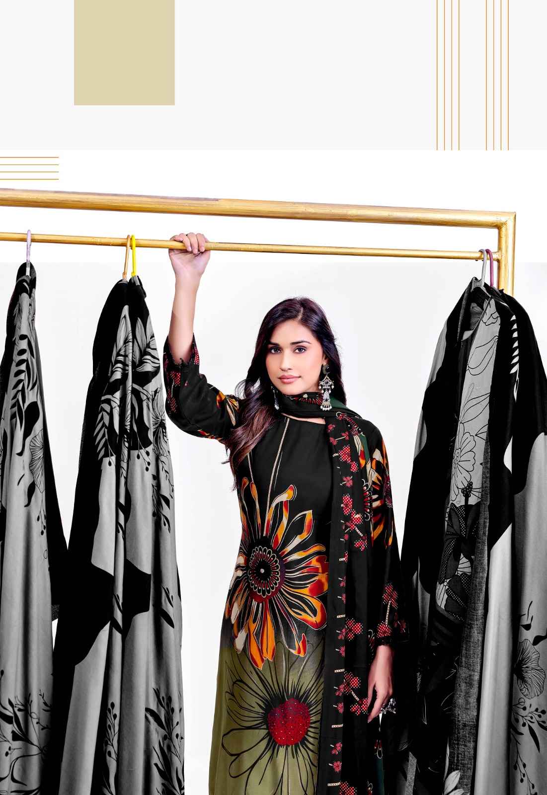 Jt Falguni Rayon Dress Material 5 pcs Catalogue