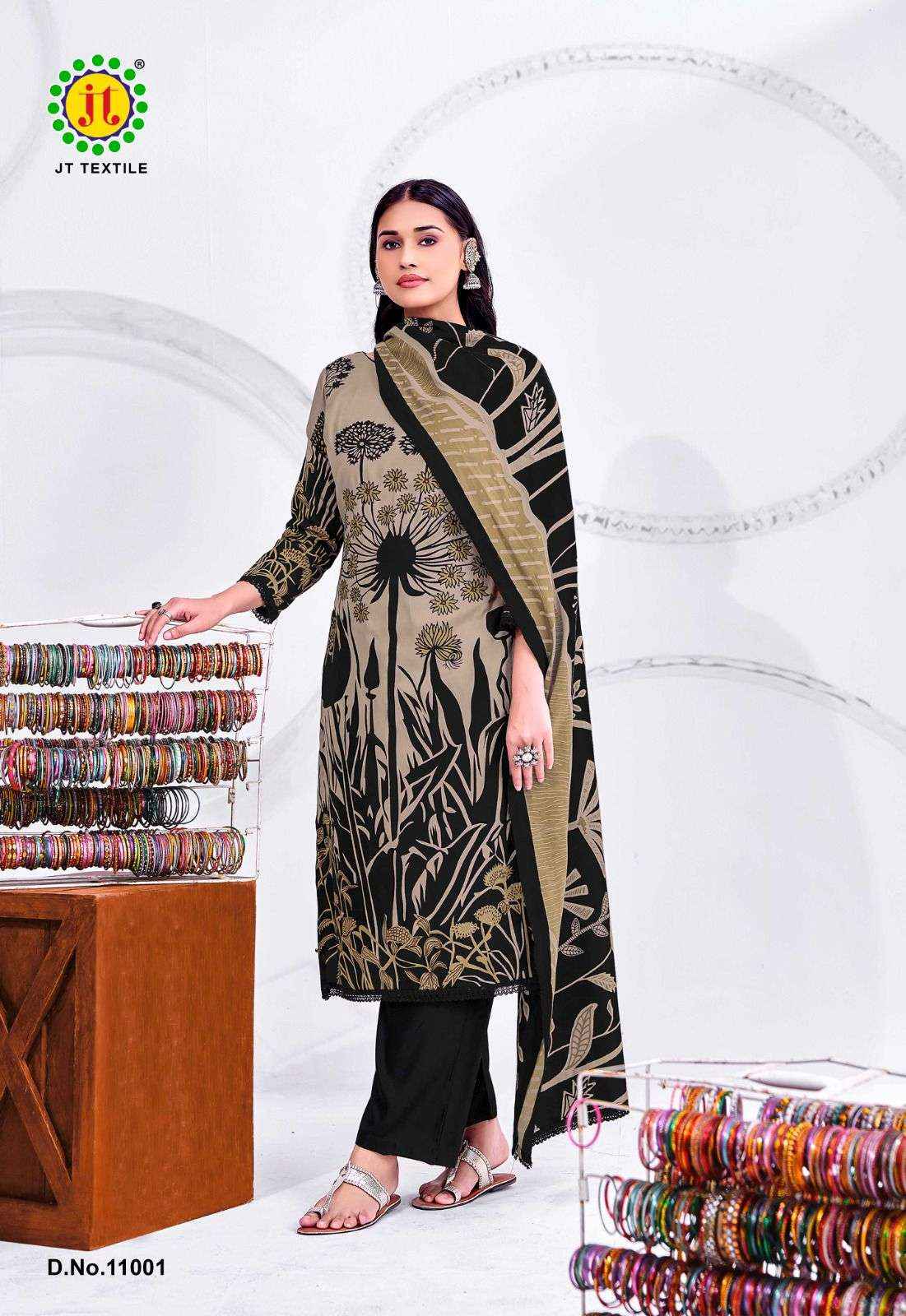 Jt Nigaar Vol 11 Rayon Dress Material 5 pcs Catalogue
