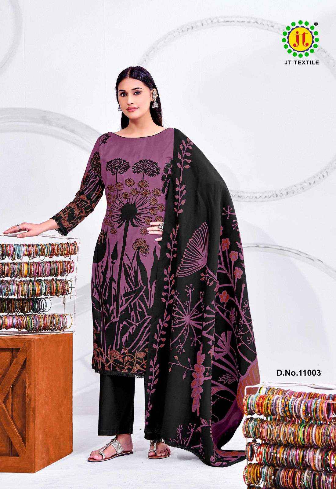 Jt Nigaar Vol 11 Rayon Dress Material 5 pcs Catalogue