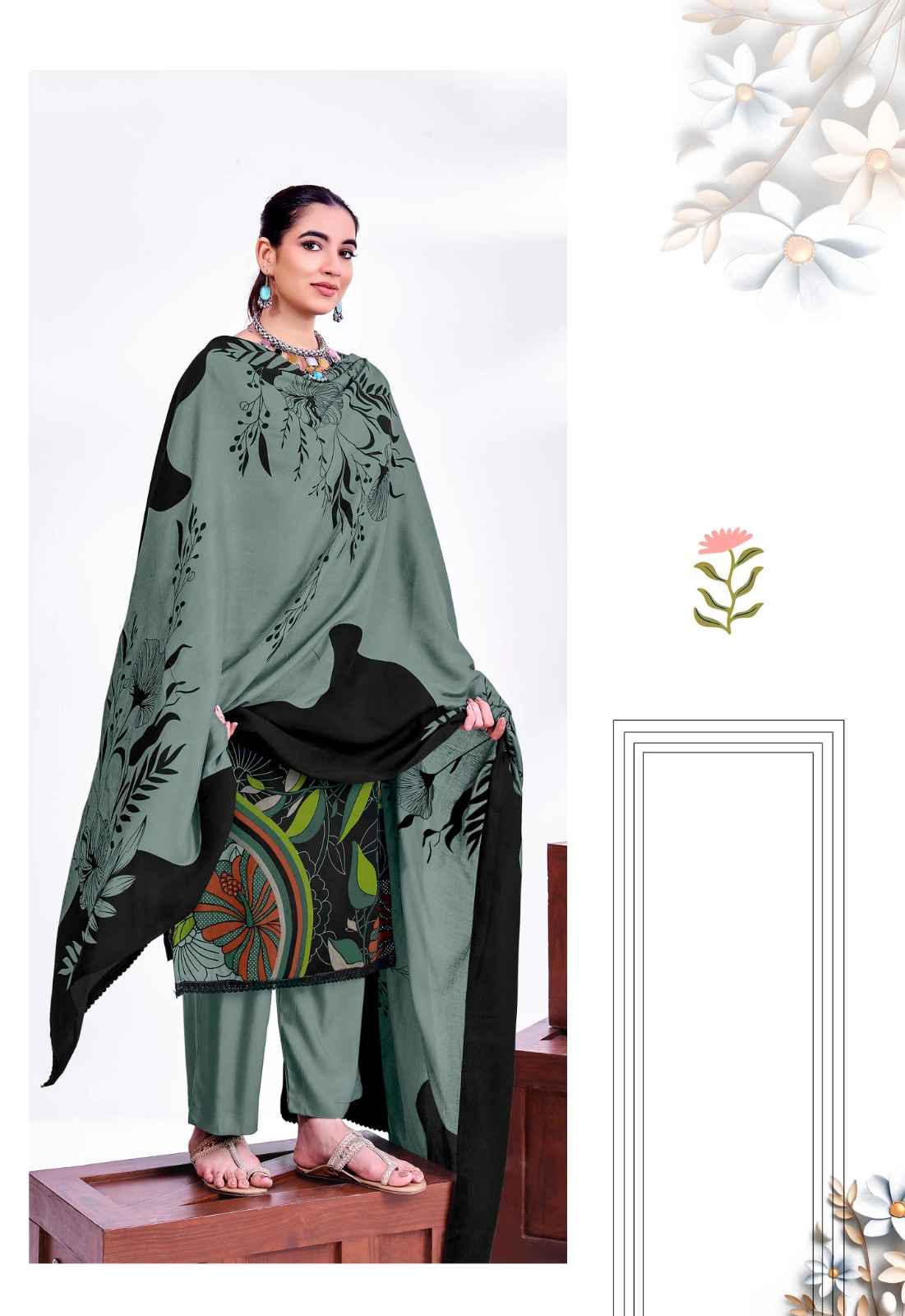 Jt Nigaar Vol 12 Rayon Dress Material 5 pcs Catalogue