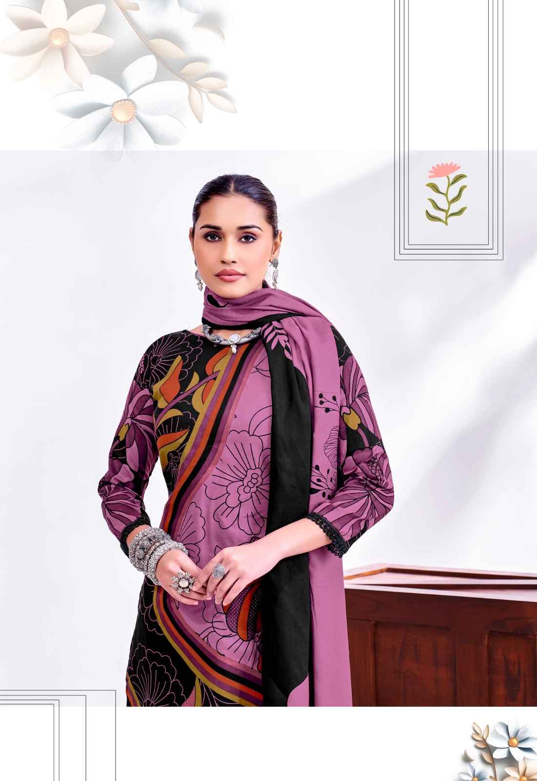 Jt Nigaar Vol 12 Rayon Dress Material 5 pcs Catalogue