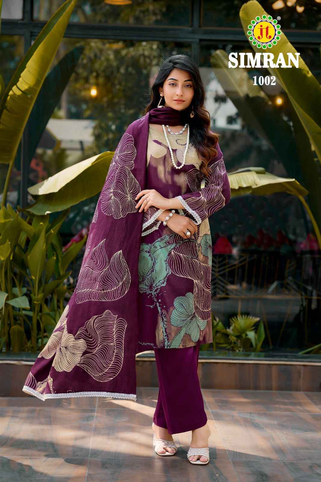 Jt Simran Rayon Dress Material 5 pcs Catalogue