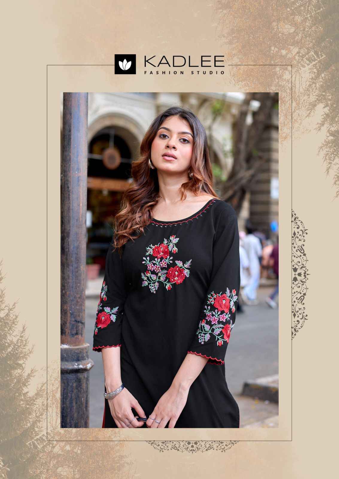 Kadlee Ladlee Vol 3 Rayon Kurti 6 pcs Catalogue