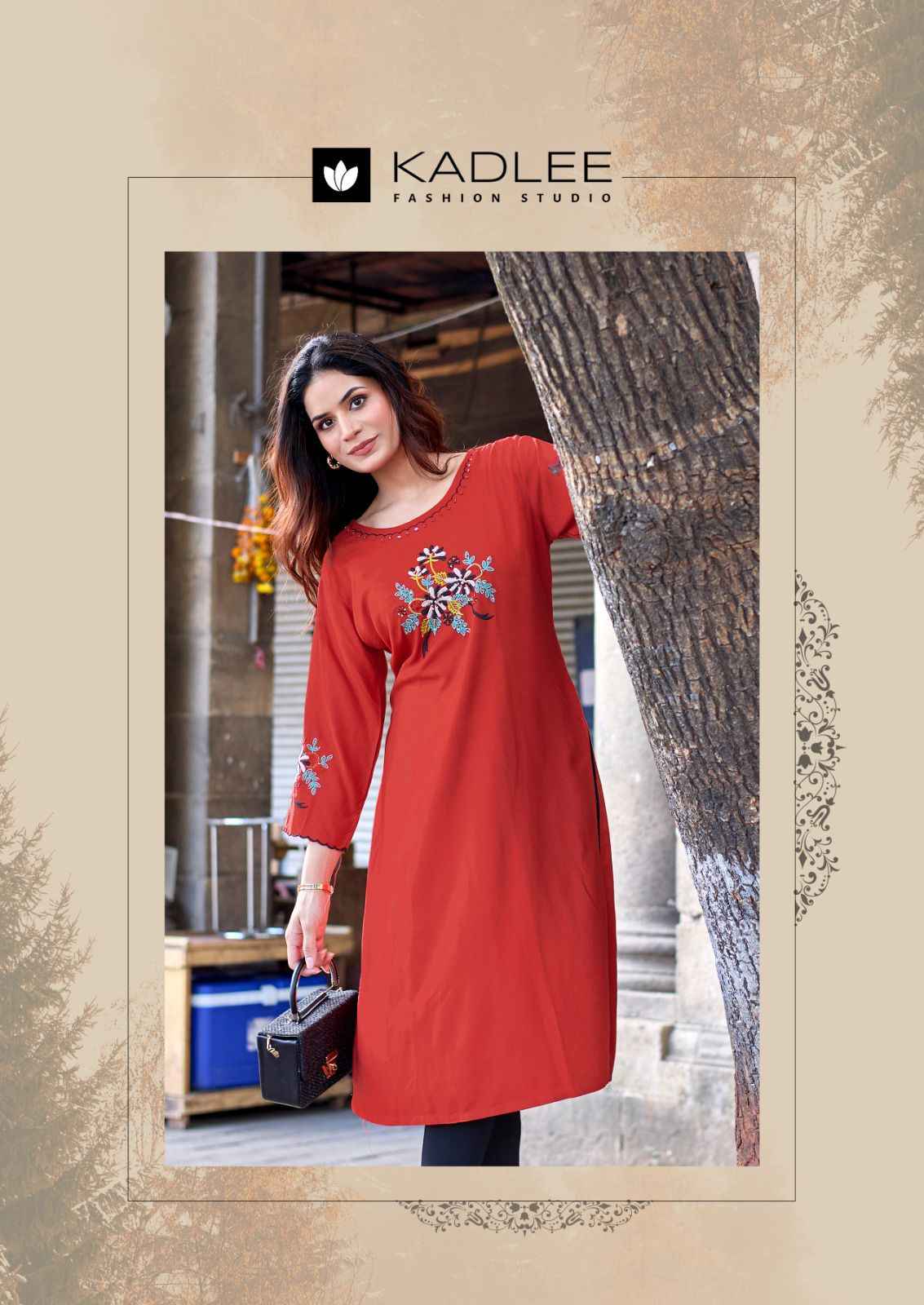 Kadlee Ladlee Vol 3 Rayon Kurti 6 pcs Catalogue