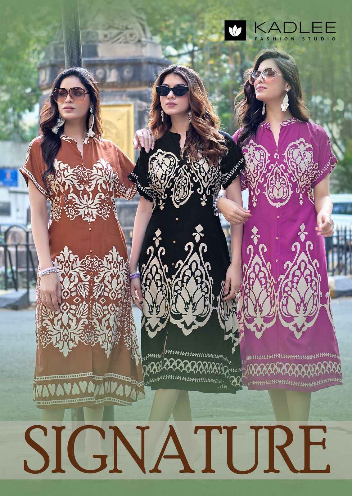 Kadlee Signeture Rayon Kurti 5 pcs Catalogue