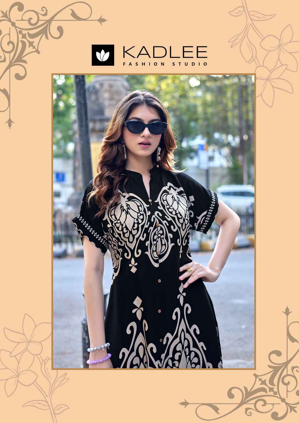 Kadlee Signeture Rayon Kurti 5 pcs Catalogue