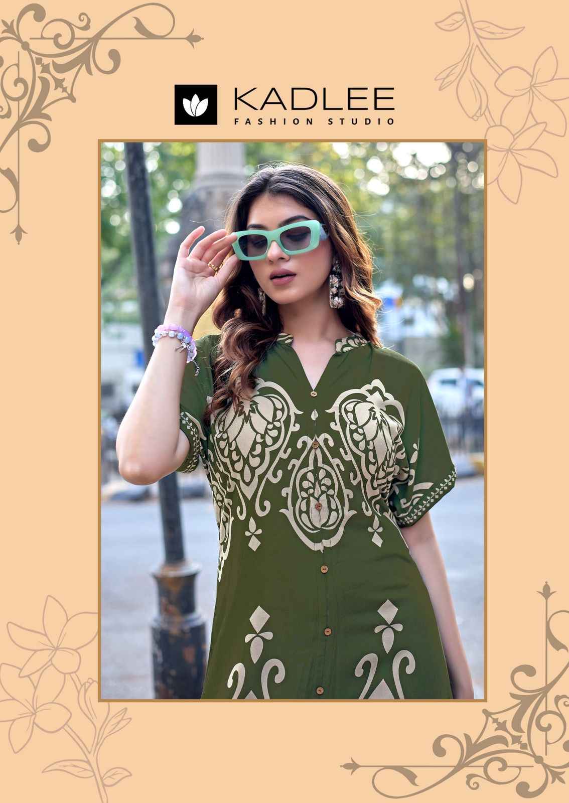 Kadlee Signeture Rayon Kurti 5 pcs Catalogue