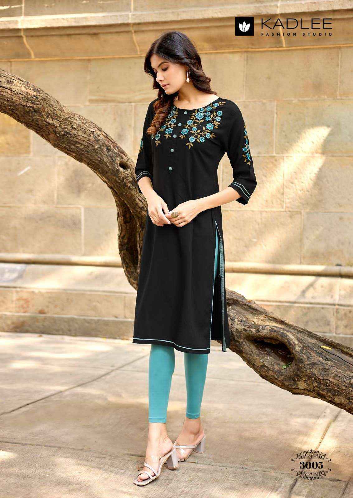 Kadlee Suchitra Rayon Kurti 6 pcs Catalogue