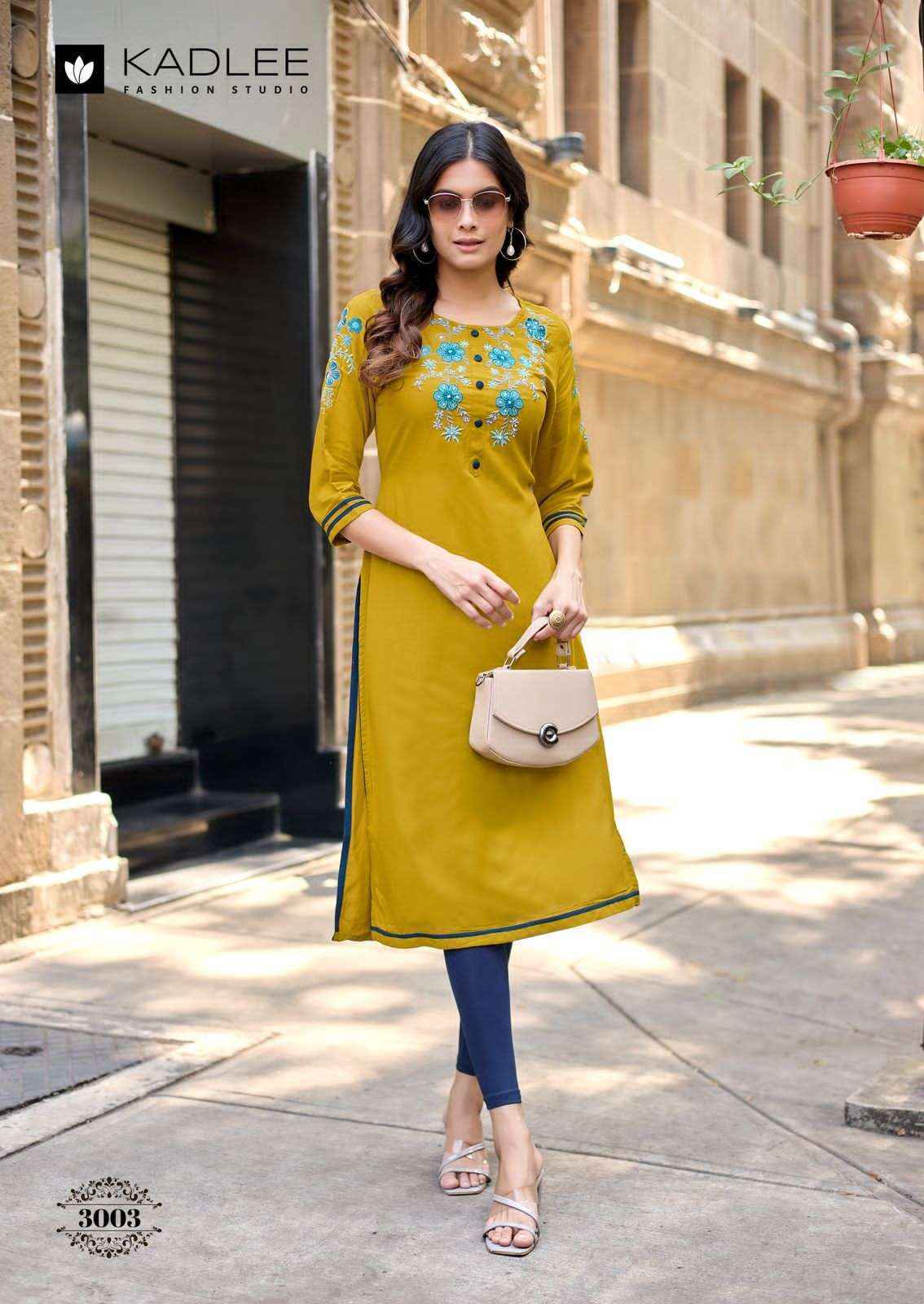Kadlee Suchitra Rayon Kurti 6 pcs Catalogue