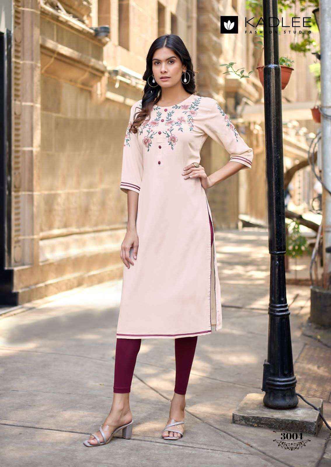 Kadlee Suchitra Rayon Kurti 6 pcs Catalogue