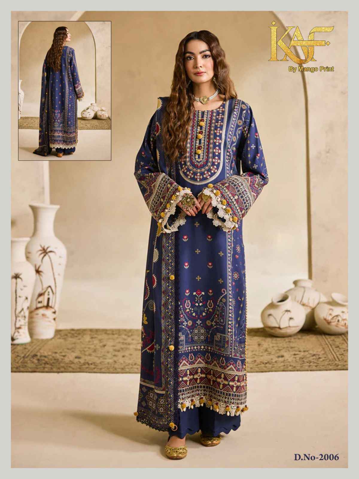 KAF Fabric Royal Rawa Vol 2 Cotton Dress Material 6 Pc Catalouge