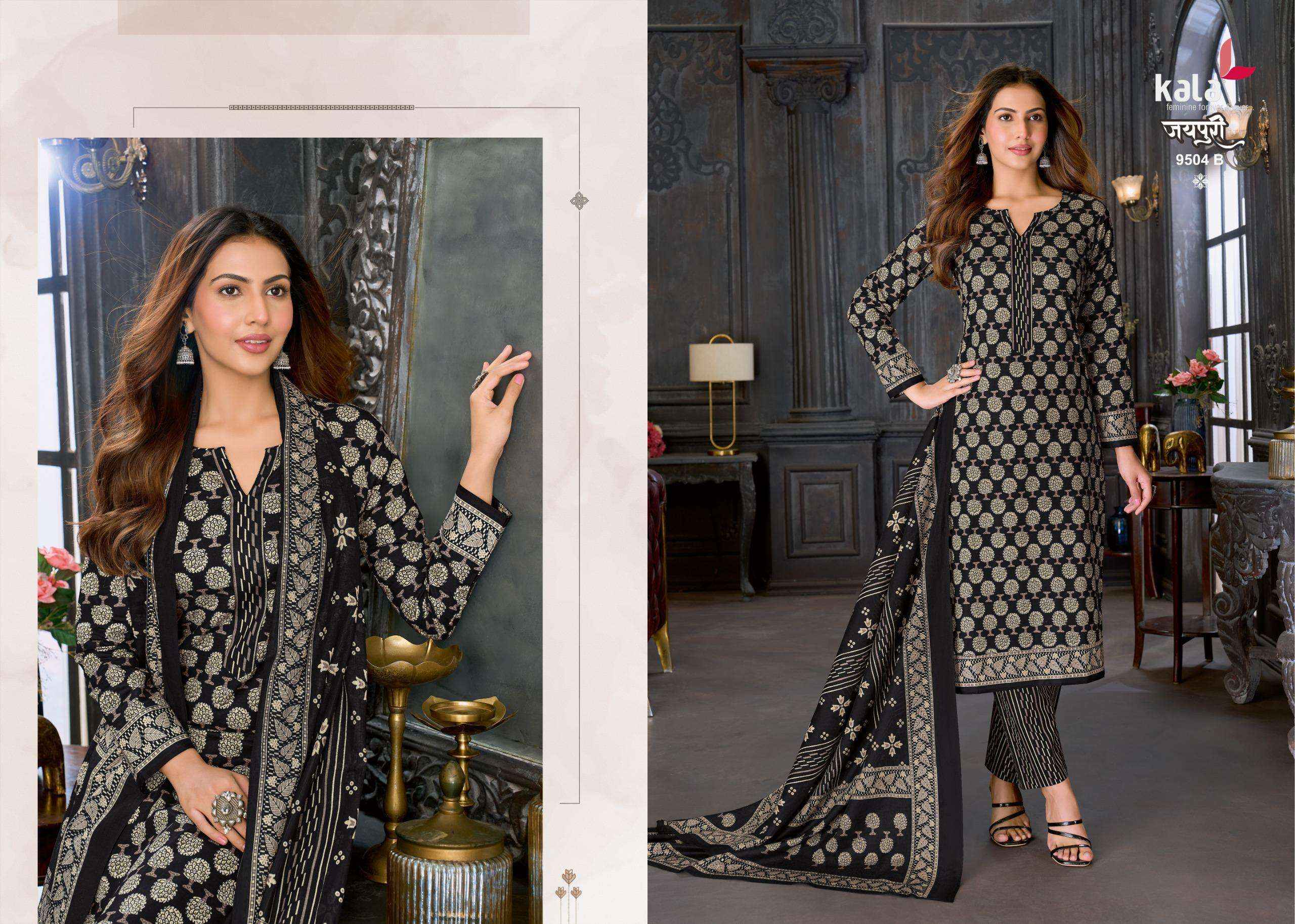 Kala Jaipuri Vol 10 Cotton Dress Material 12 Pc Catalogue