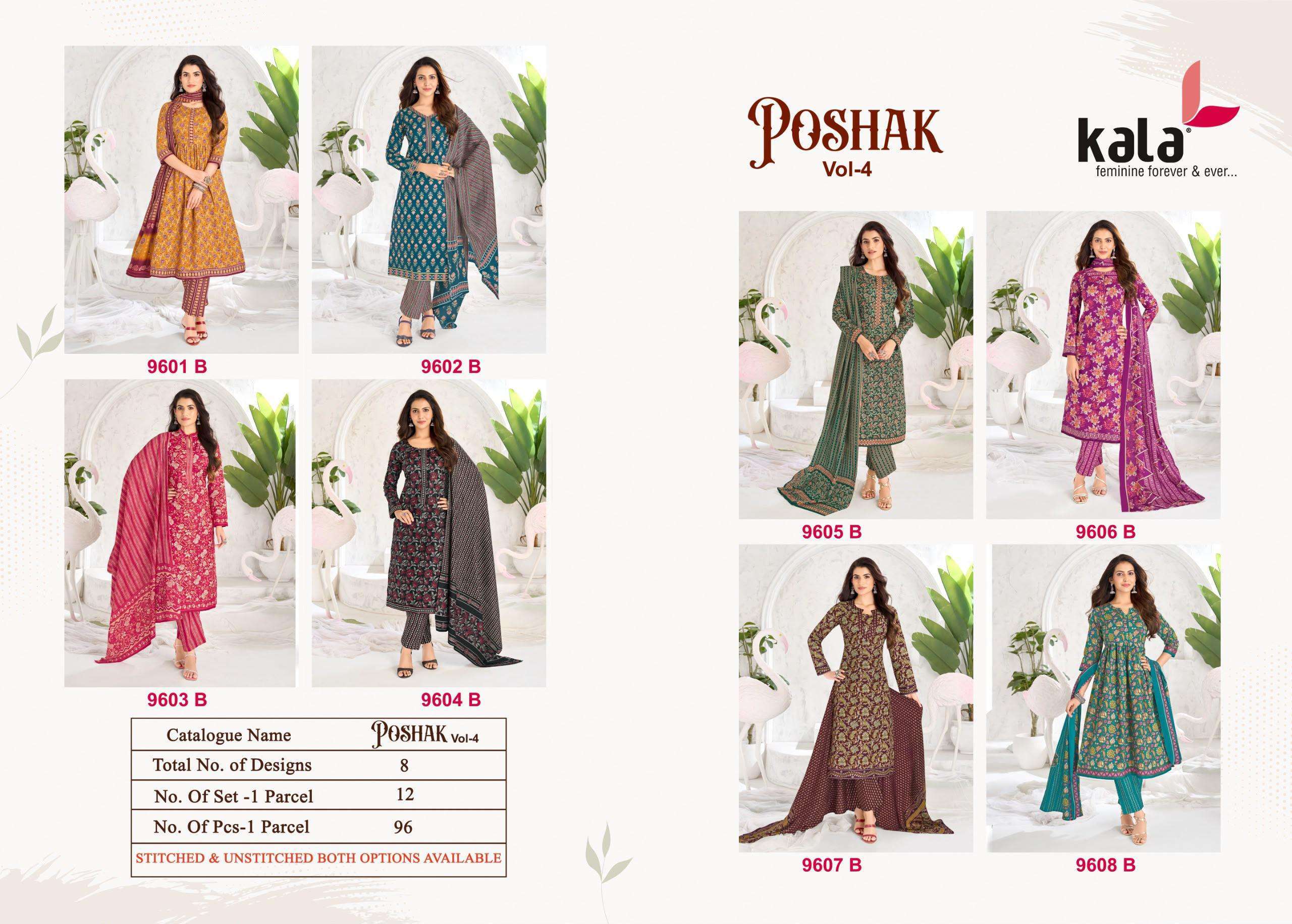 Kala Poshak Vol 4 Cotton Dress Material 8 pcs Catalogue
