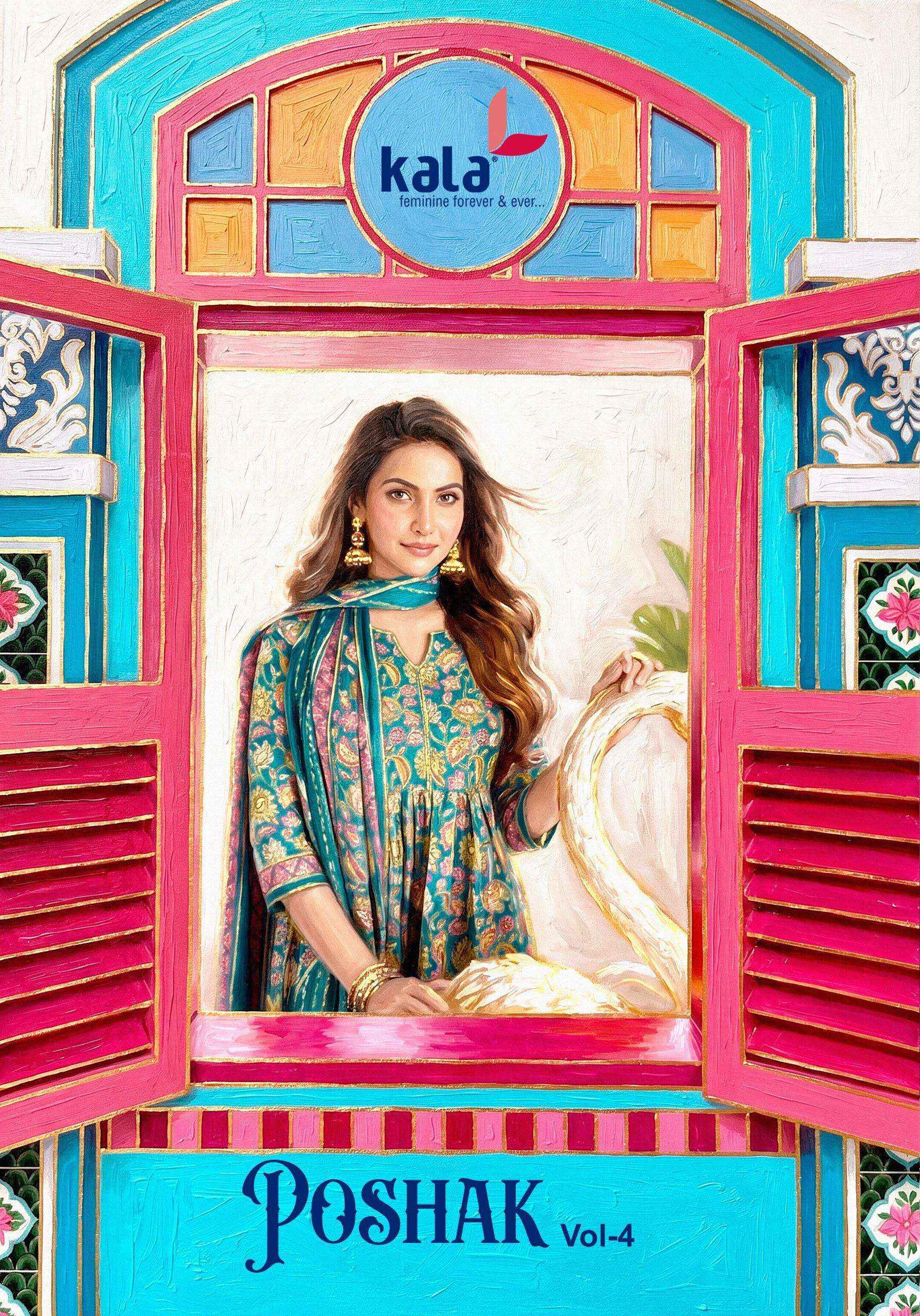 Kala Poshak Vol 4 Readymade Cotton Dress 8 pcs Catalogue