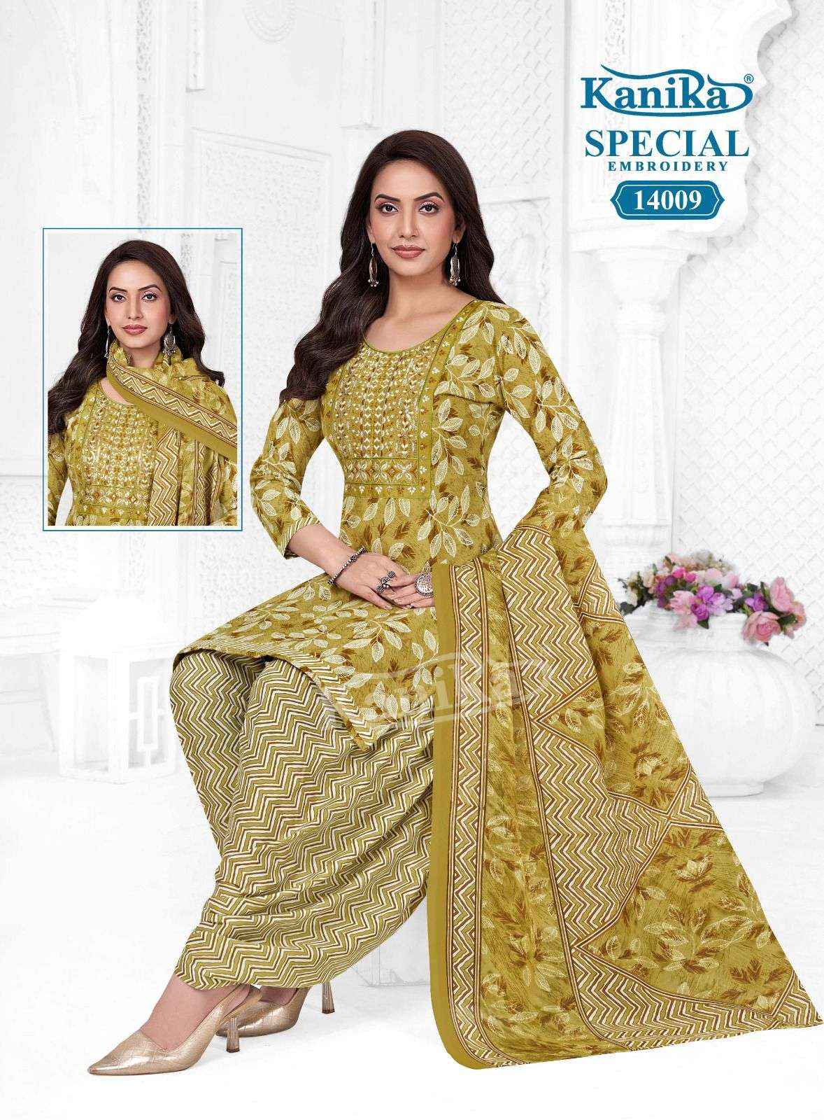 Kanika Special Embroidery Vol 14 Cotton Kurti Combo 12 pcs Catalogue