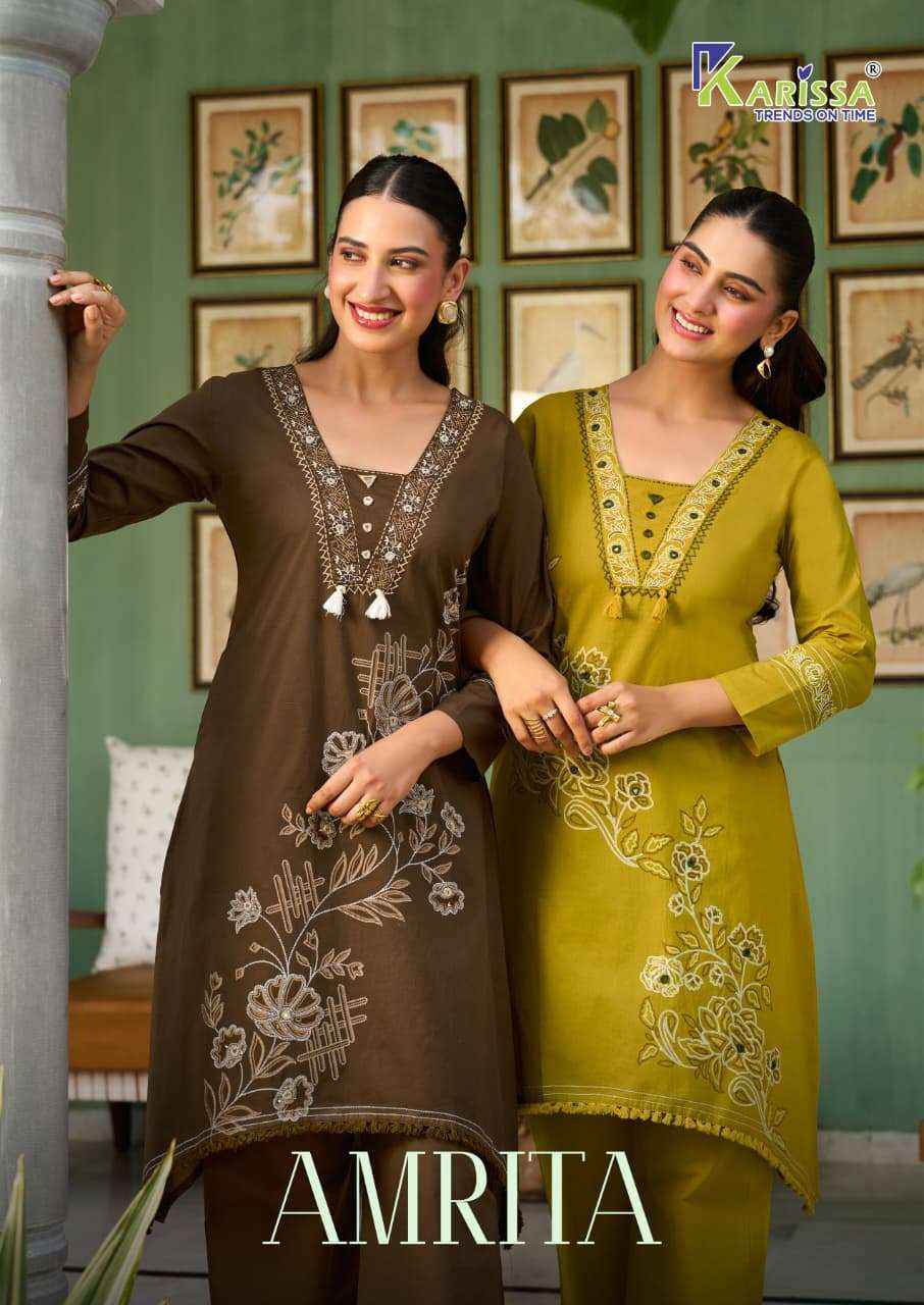 Karissa Amrita Cotton Kurti With Bottom 4 pcs Catalogue