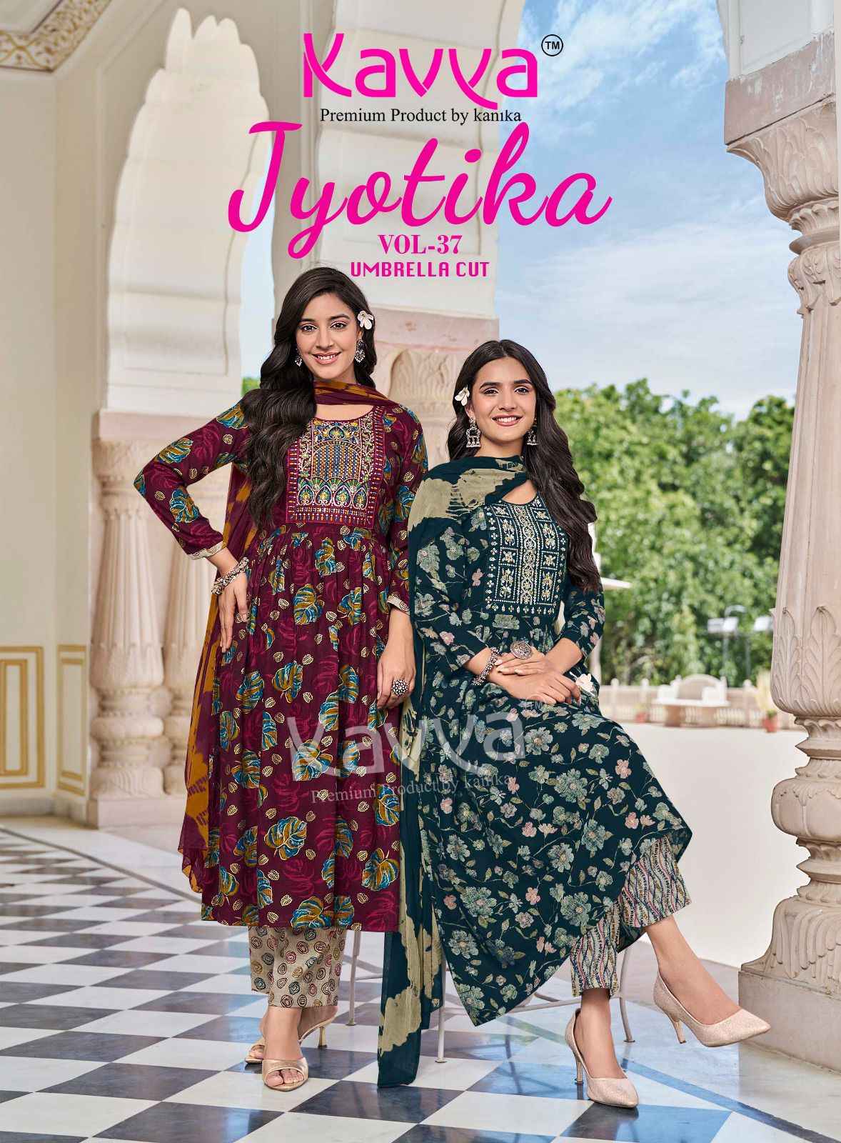 Kavya Jyotika Vol 37 Capsule Kurti Combo 10 pcs Catalogue