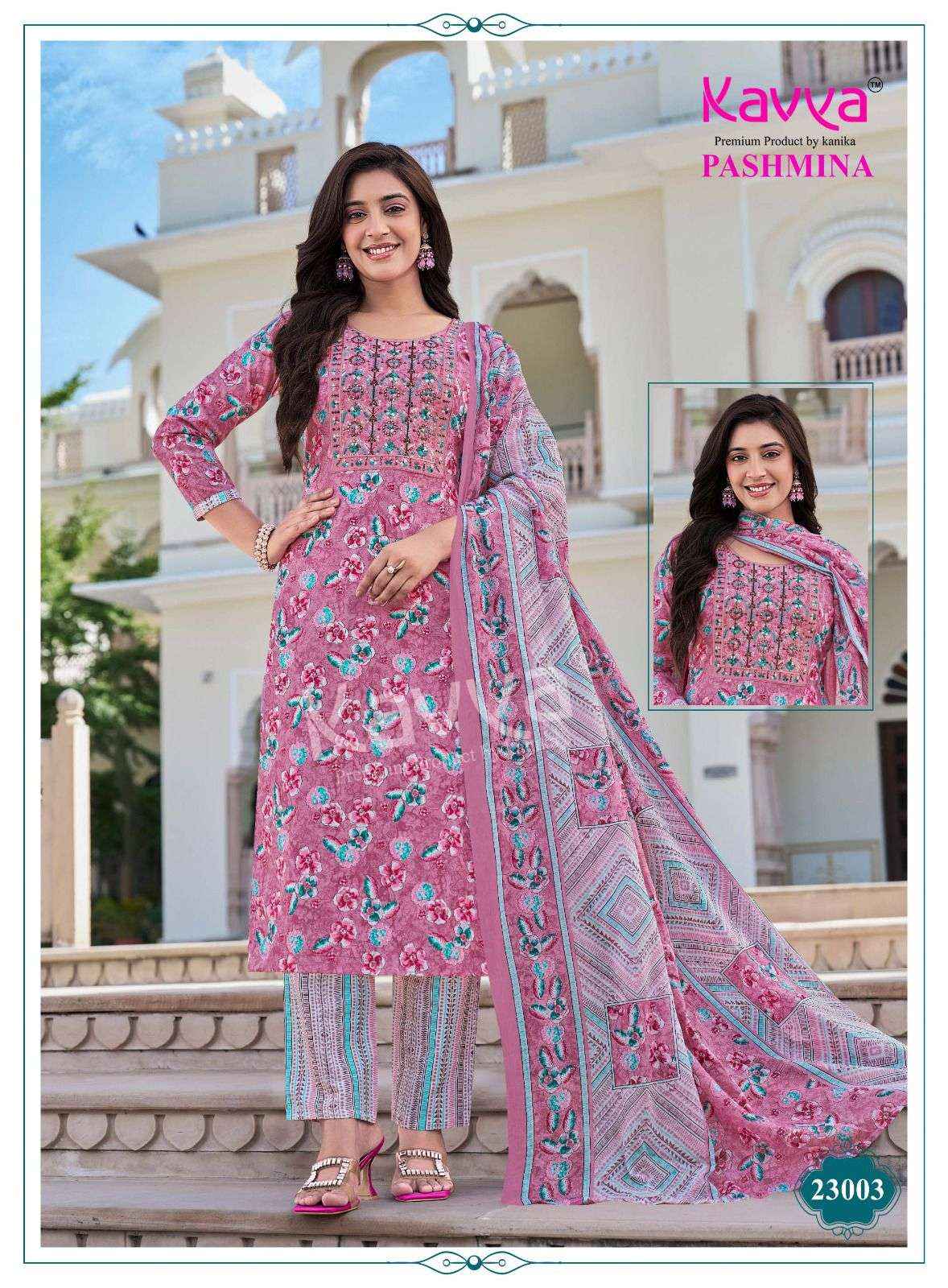 Kavya Pashmina Vol 23 Malasian Cotton Kurti Combo 10 pcs Catalogue