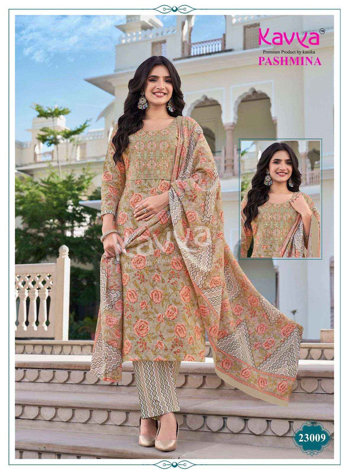Kavya Pashmina Vol 23 Malasian Cotton Kurti Combo 10 pcs Catalogue