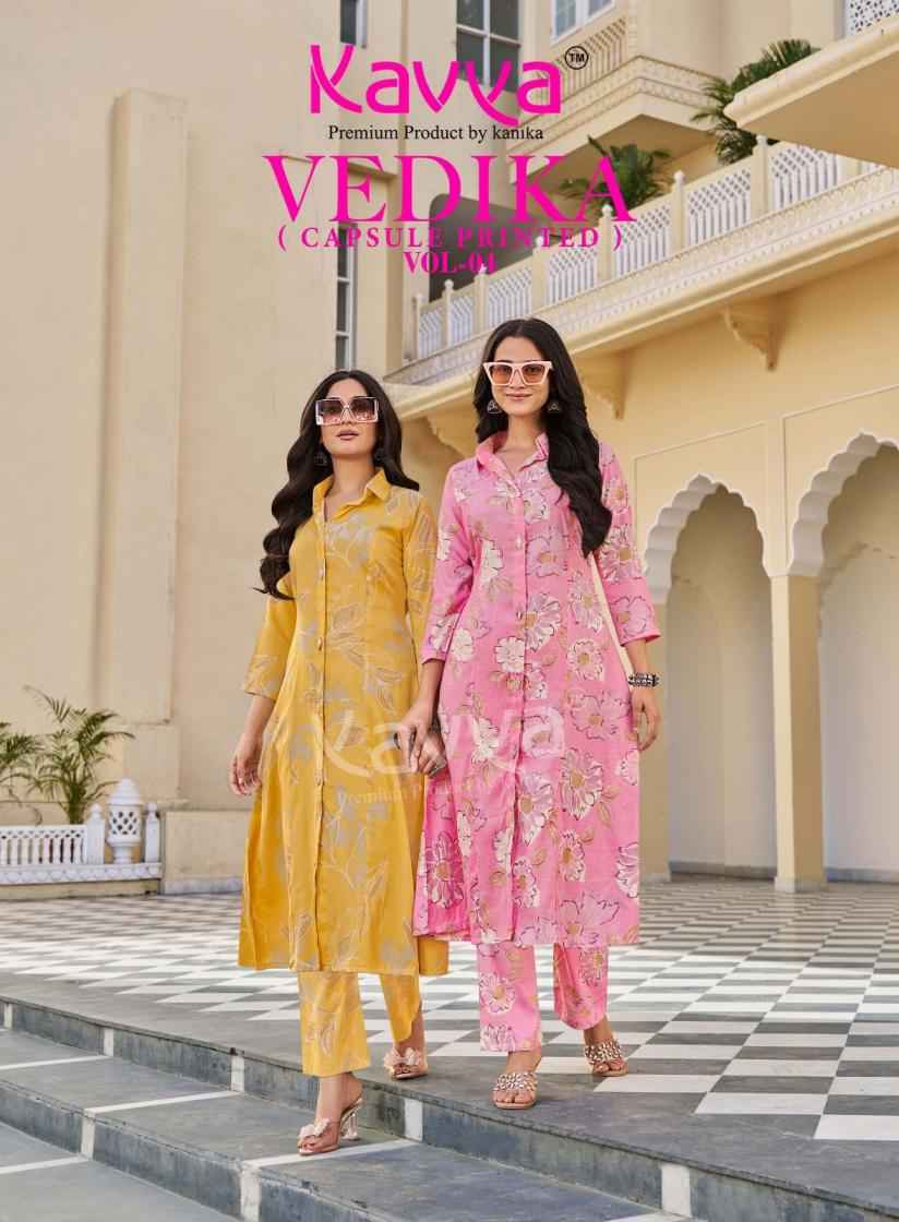 Kavya Vedika Vol 4 Capsule Co Ord Set 10 pcs Catalogue