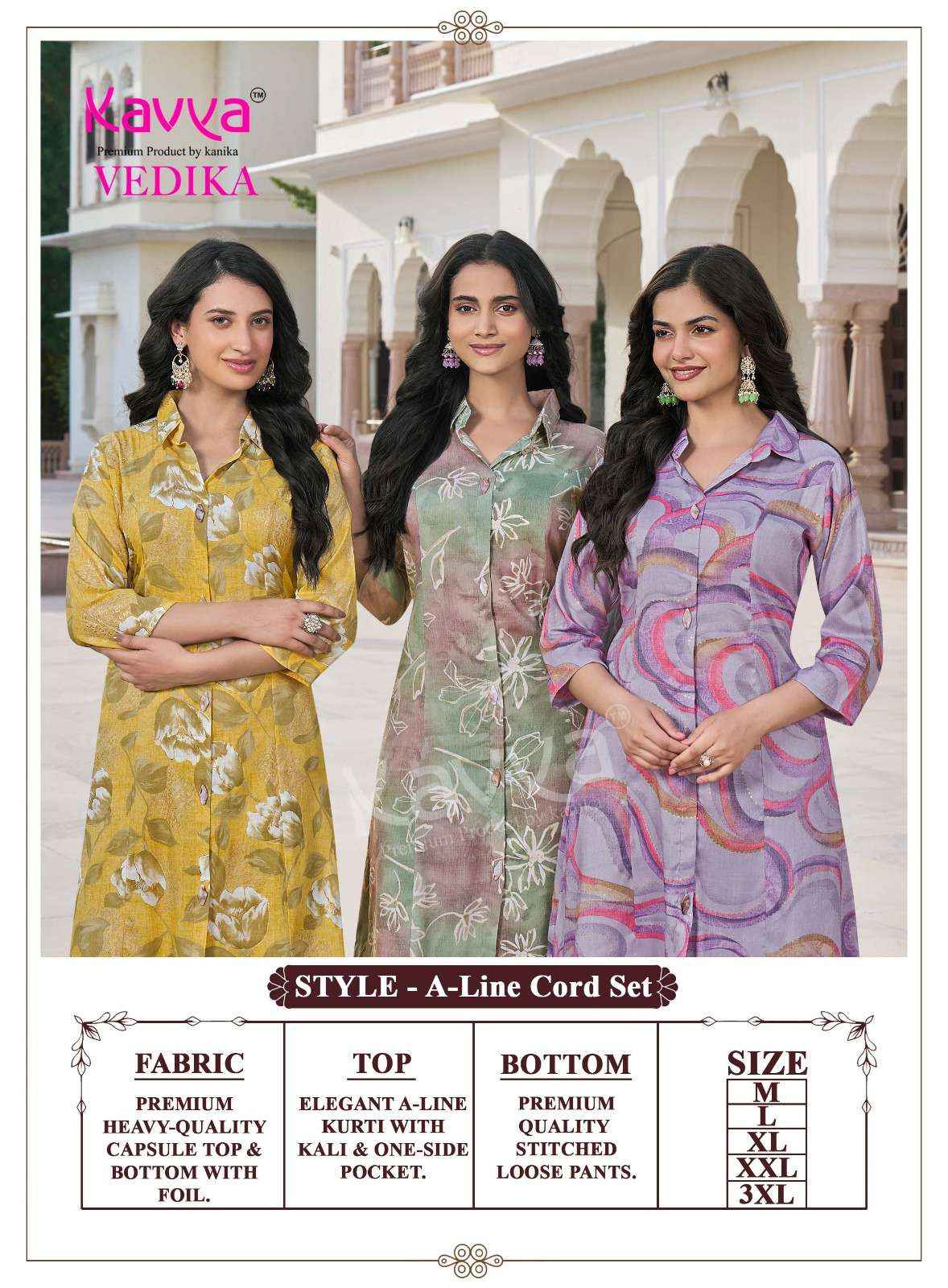 Kavya Vedika Vol 5 Capsule Co Ord Set 10 pcs Catalogue