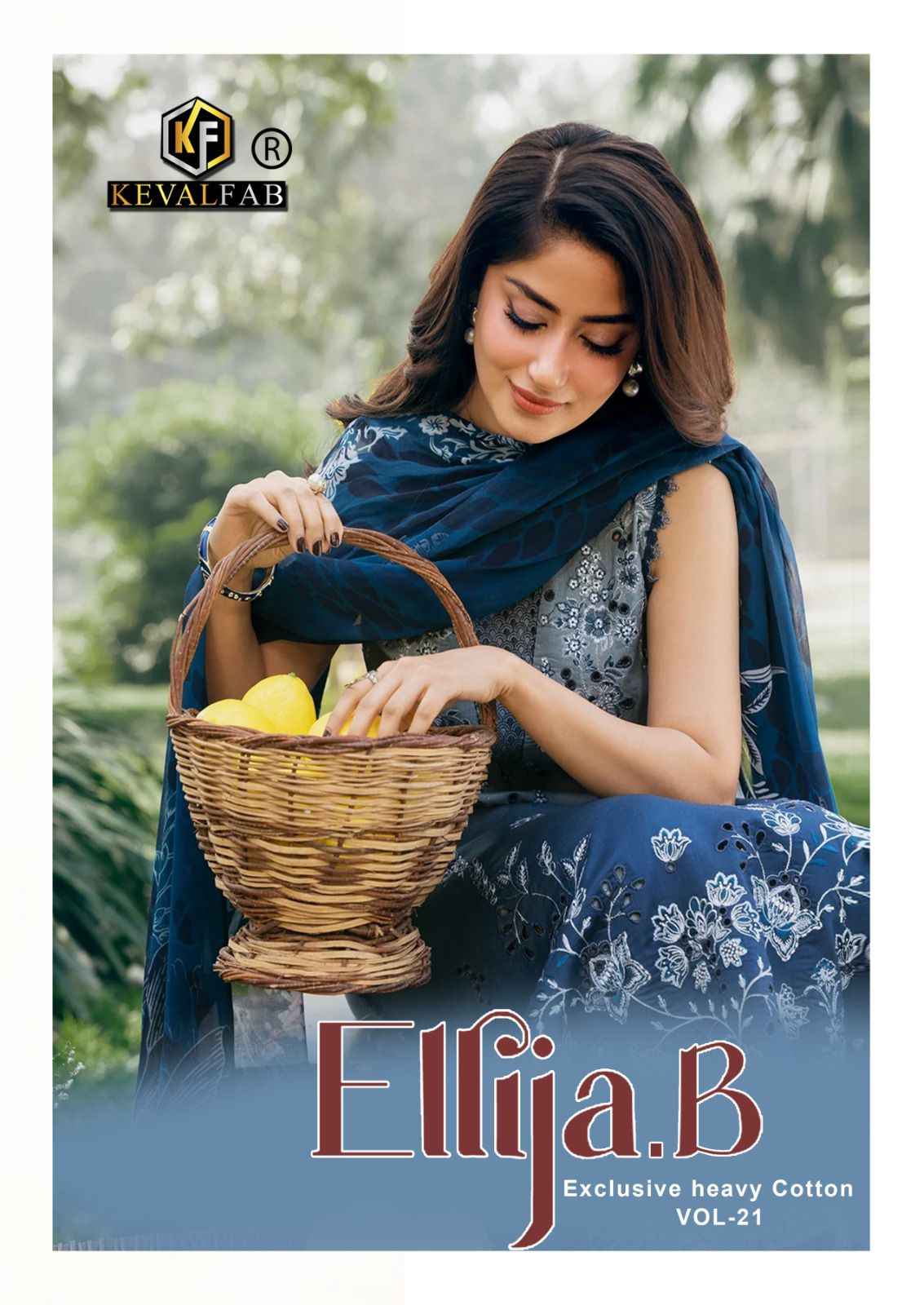 Keval Fab Ellija B Vol 21 Cotton Dress Material 6 pcs Catalogue