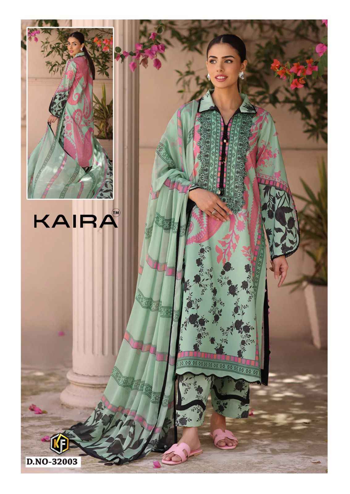Keval Fab Kaira Vol 32 Lawn Cotton Dress Material 6 pcs Catalogue