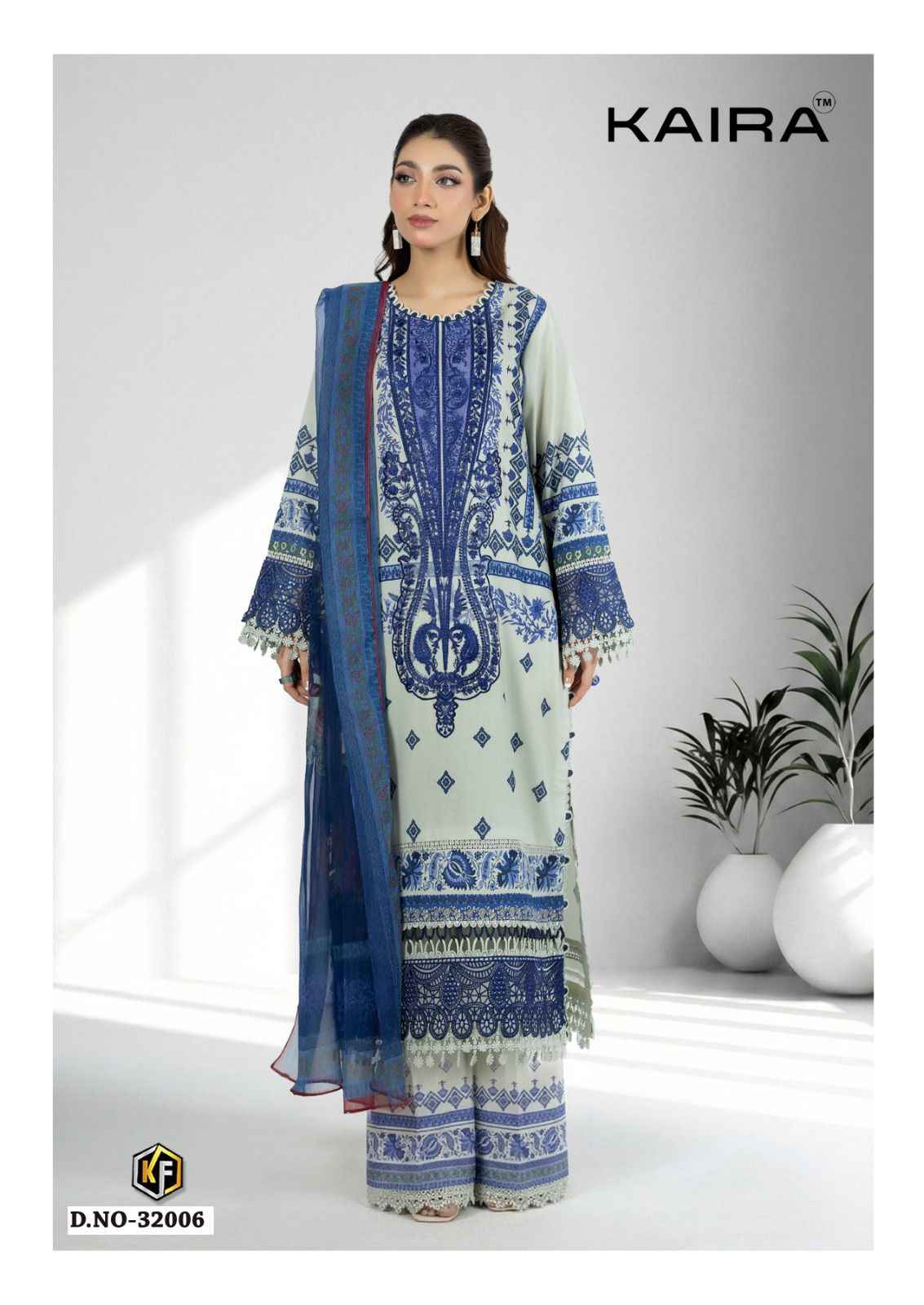 Keval Fab Kaira Vol 32 Lawn Cotton Dress Material 6 pcs Catalogue