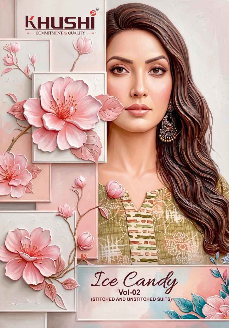 Khushi Ice Candy Vol 2 Cotton Dress Material 12 pcs Catalogue