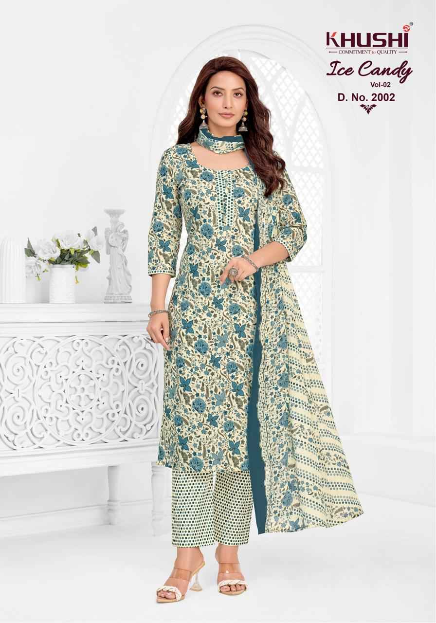 Khushi Ice Candy Vol 2 Cotton Dress Material 12 pcs Catalogue