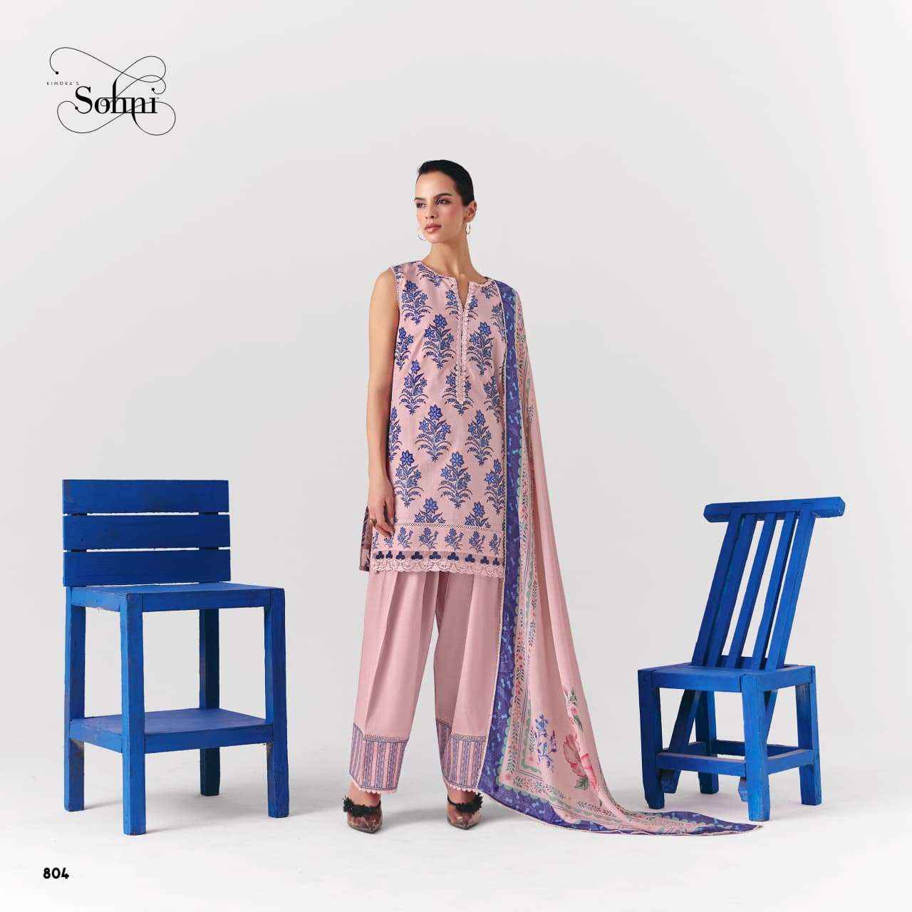 Kimora Cobalt Vol 73 Cotton Dress Material 4 pcs Catalogue