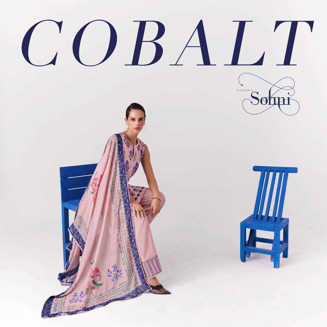 Kimora Cobalt Vol 73 Cotton Dress Material 4 pcs Catalogue