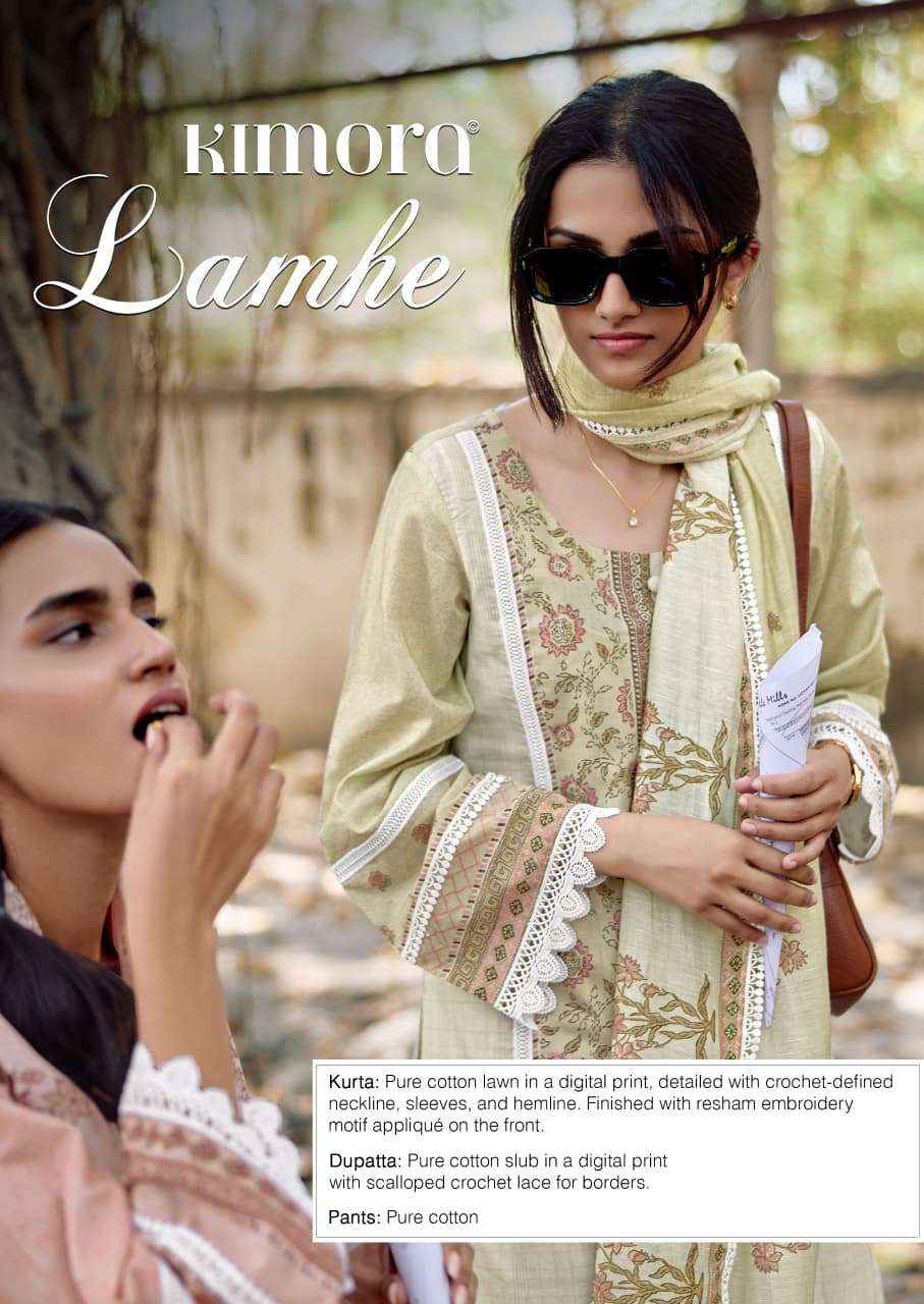 Kimora Lamhe Vol 84 Lawn Cotton Dress Material 4 pcs Catalogue