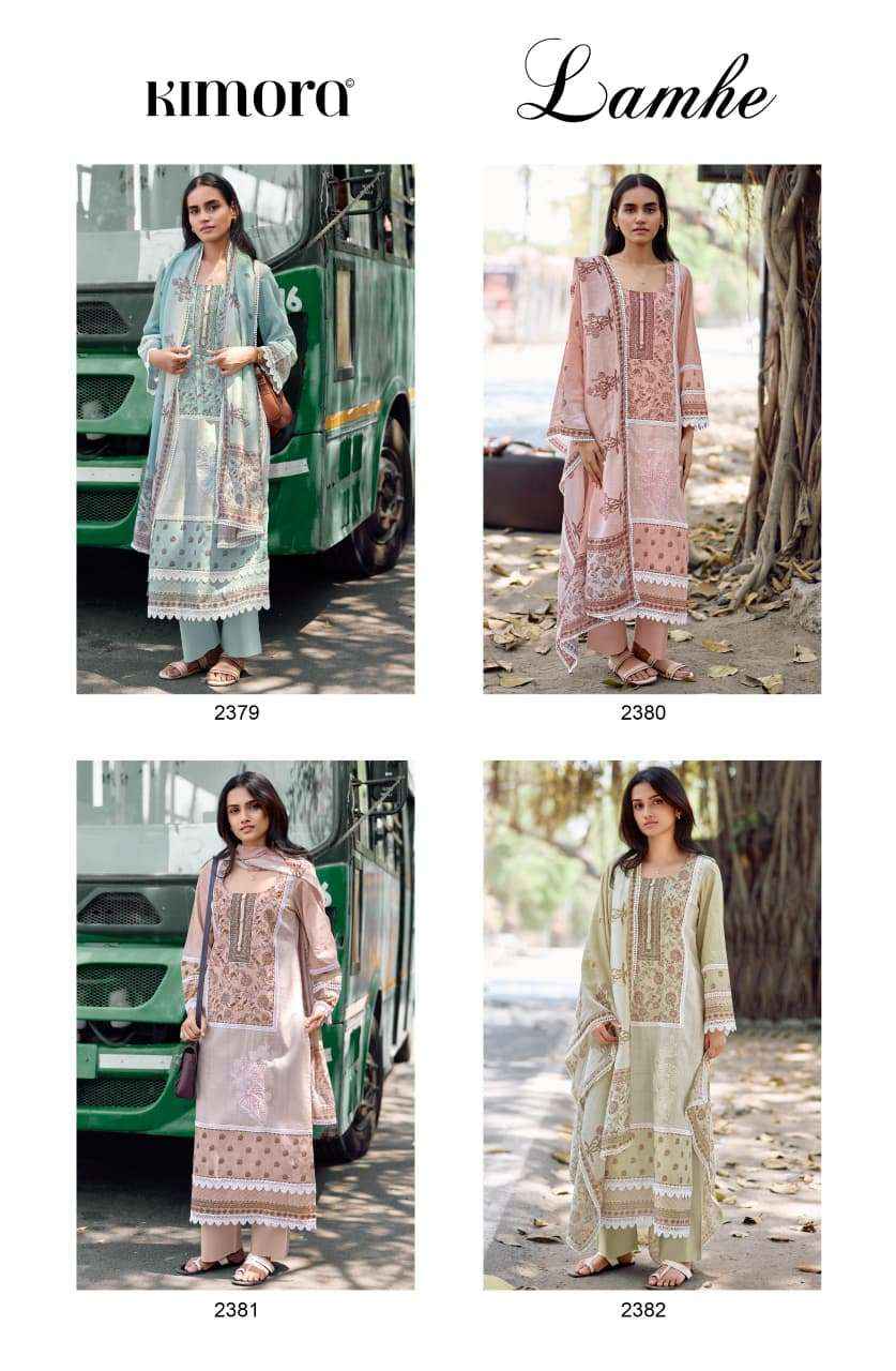 Kimora Lamhe Vol 84 Lawn Cotton Dress Material 4 pcs Catalogue