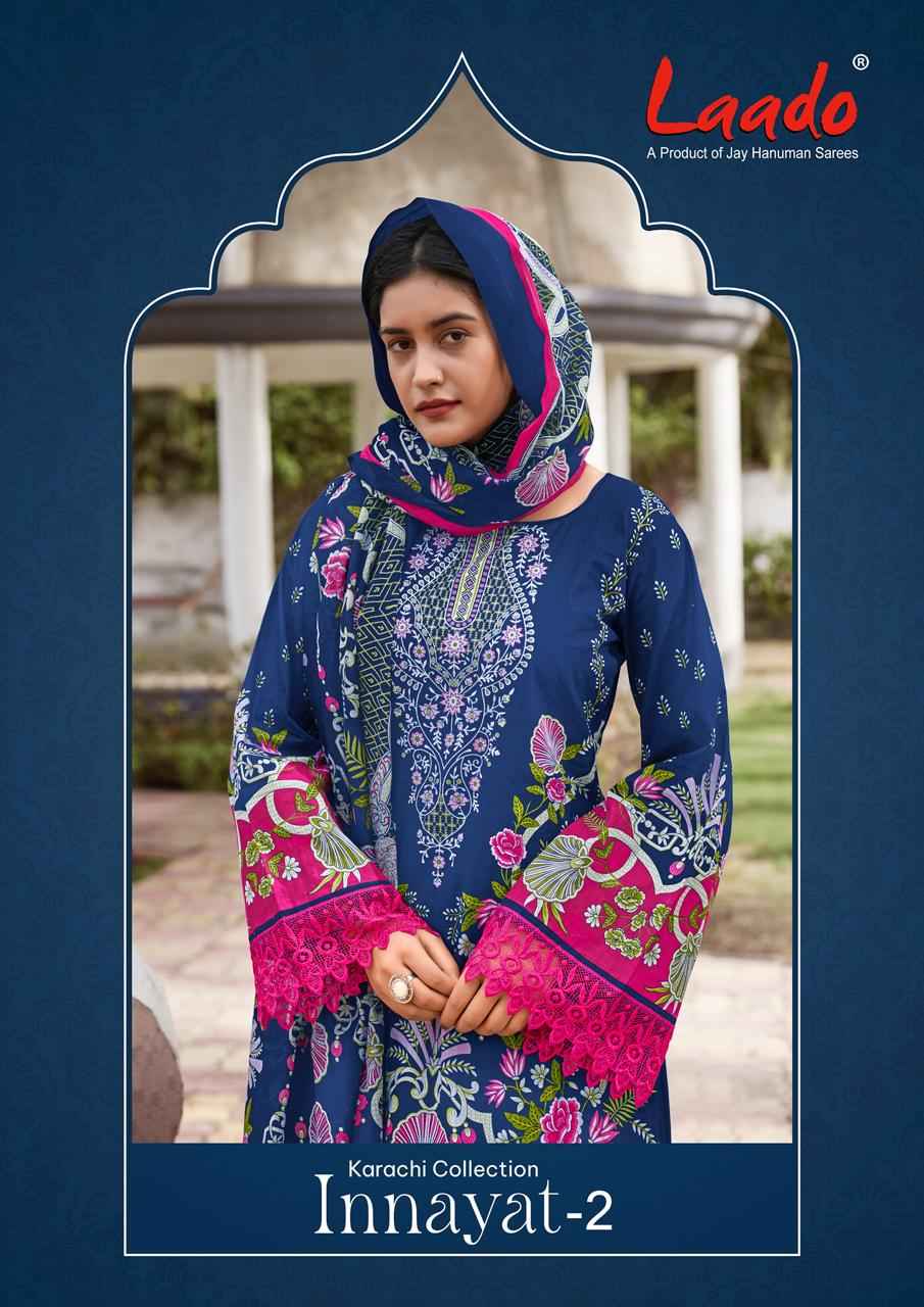 Laado Inayat Vol 2 Cotton Dress Material 8 Pc Catalog