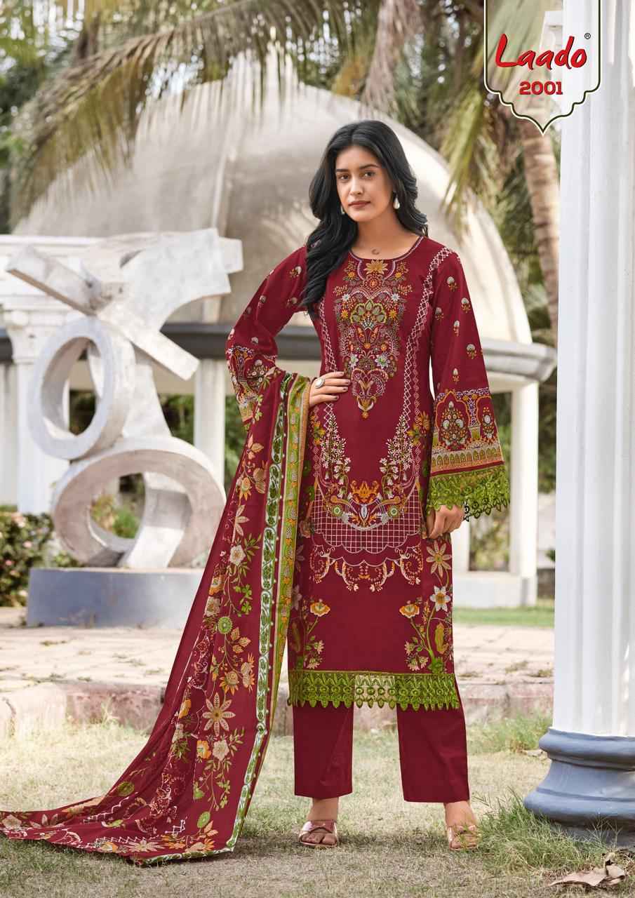 Laado Inayat Vol 2 Cotton Dress Material 8 Pc Catalog