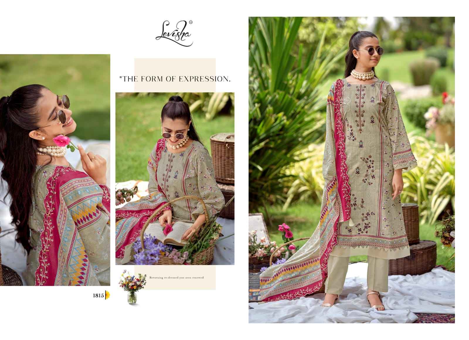 Levisha Madhubala Vol 18 Camric Lawn Cotton Dress Material 6 pcs Catalogue