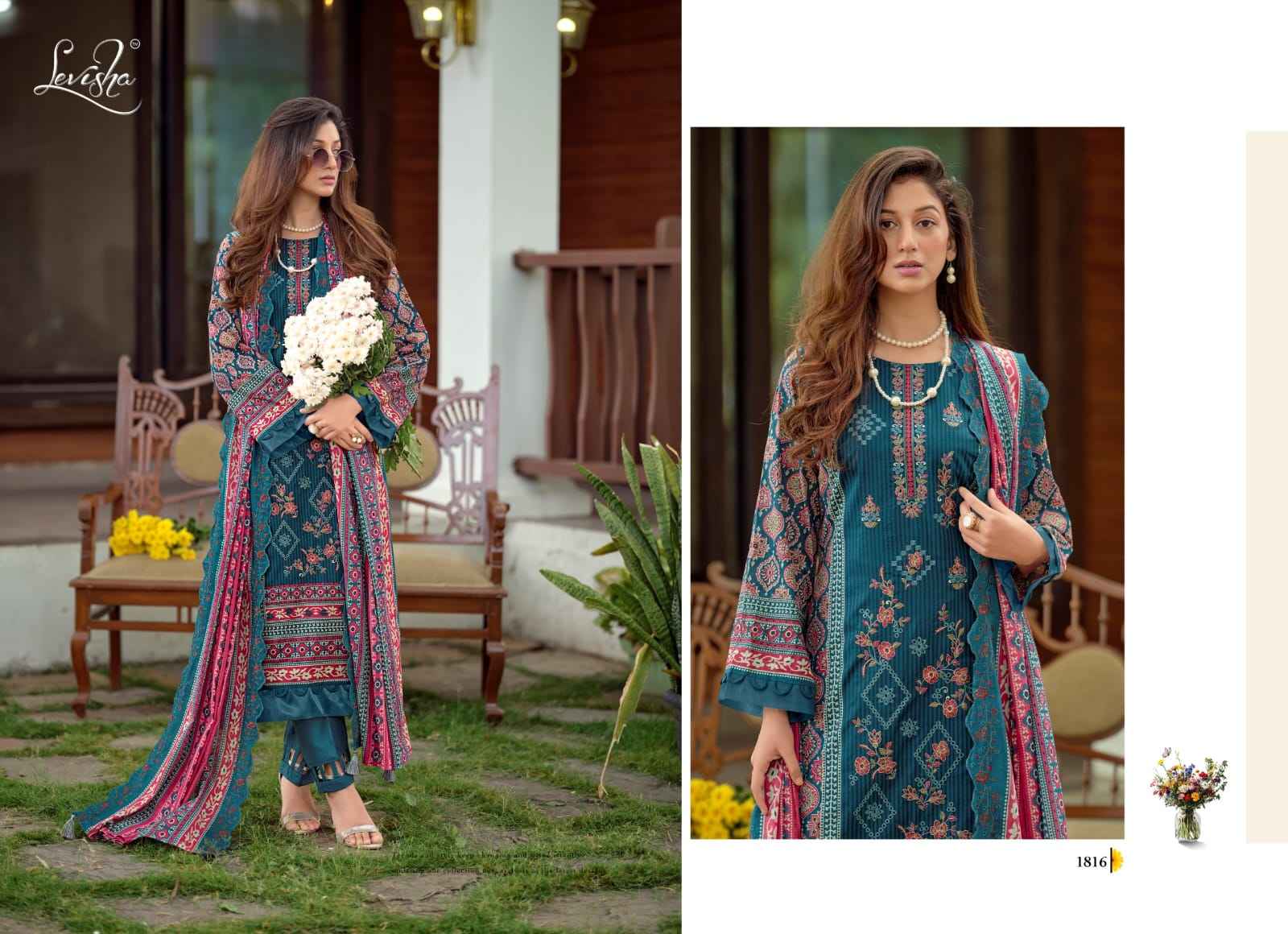 Levisha Madhubala Vol 18 Camric Lawn Cotton Dress Material 6 pcs Catalogue
