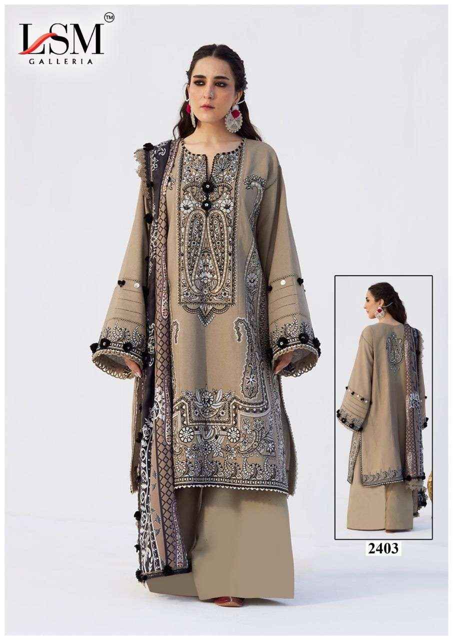 LSM Galleria Parian Dream Vol 24 Readymade Lawn Cotton Dress 6 pcs Catalogue
