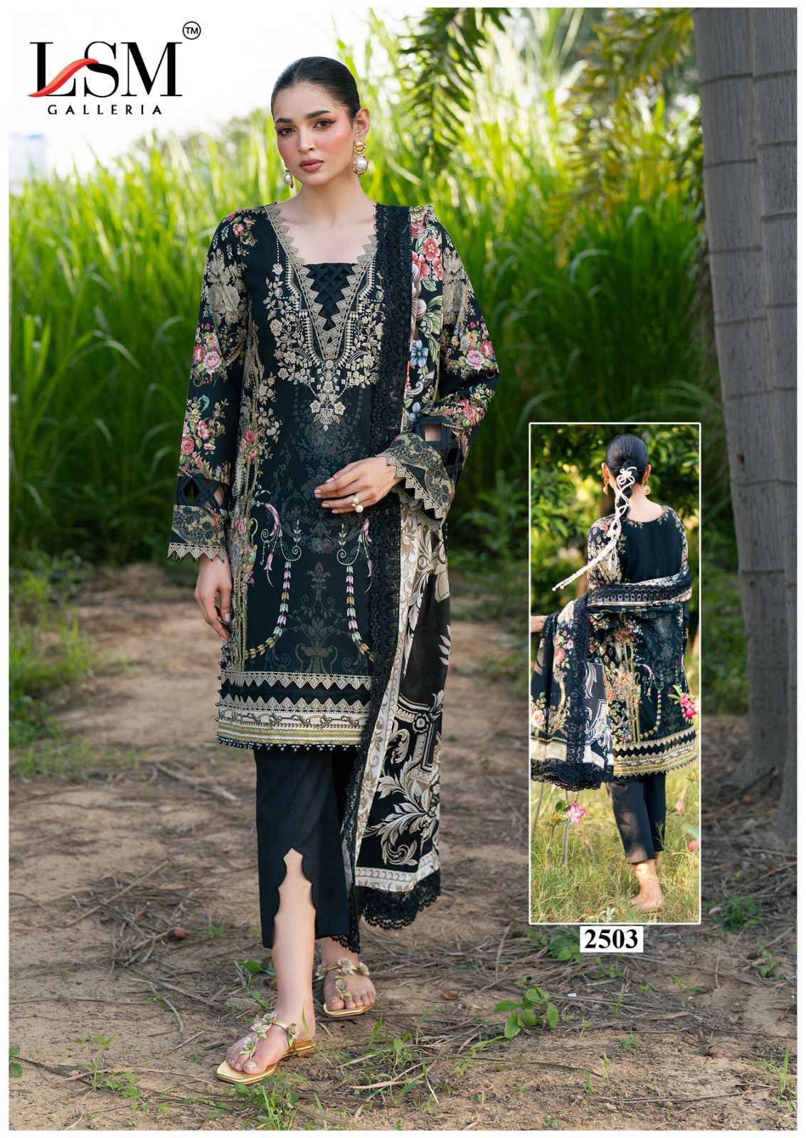 LSM Galleria Parian Dream Vol 25 Lawn Cotton Dress Material 6 pcs Catalogue