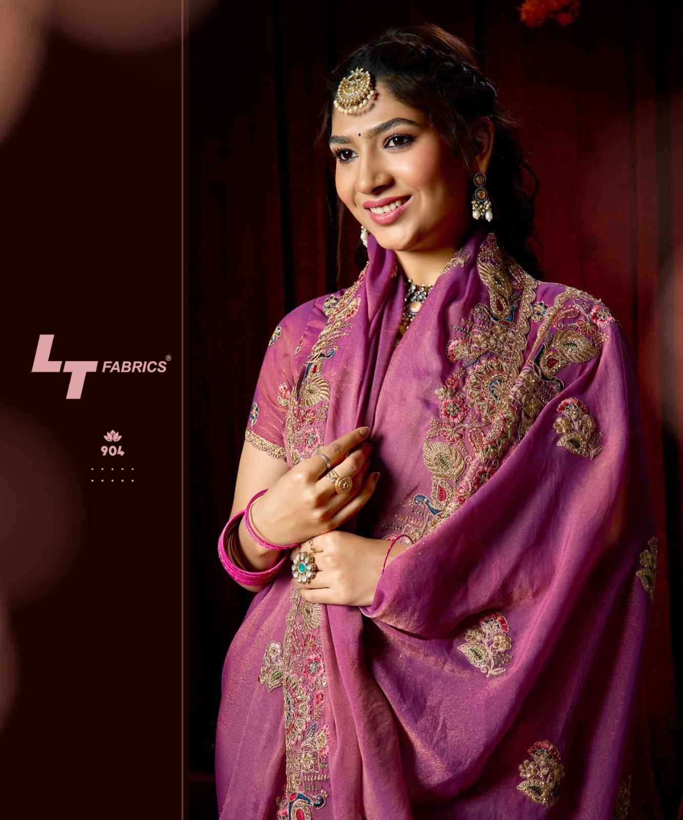 LT Fabrics Jimmy Vol 9 PN Cloud Saree 6 pcs Catalogue