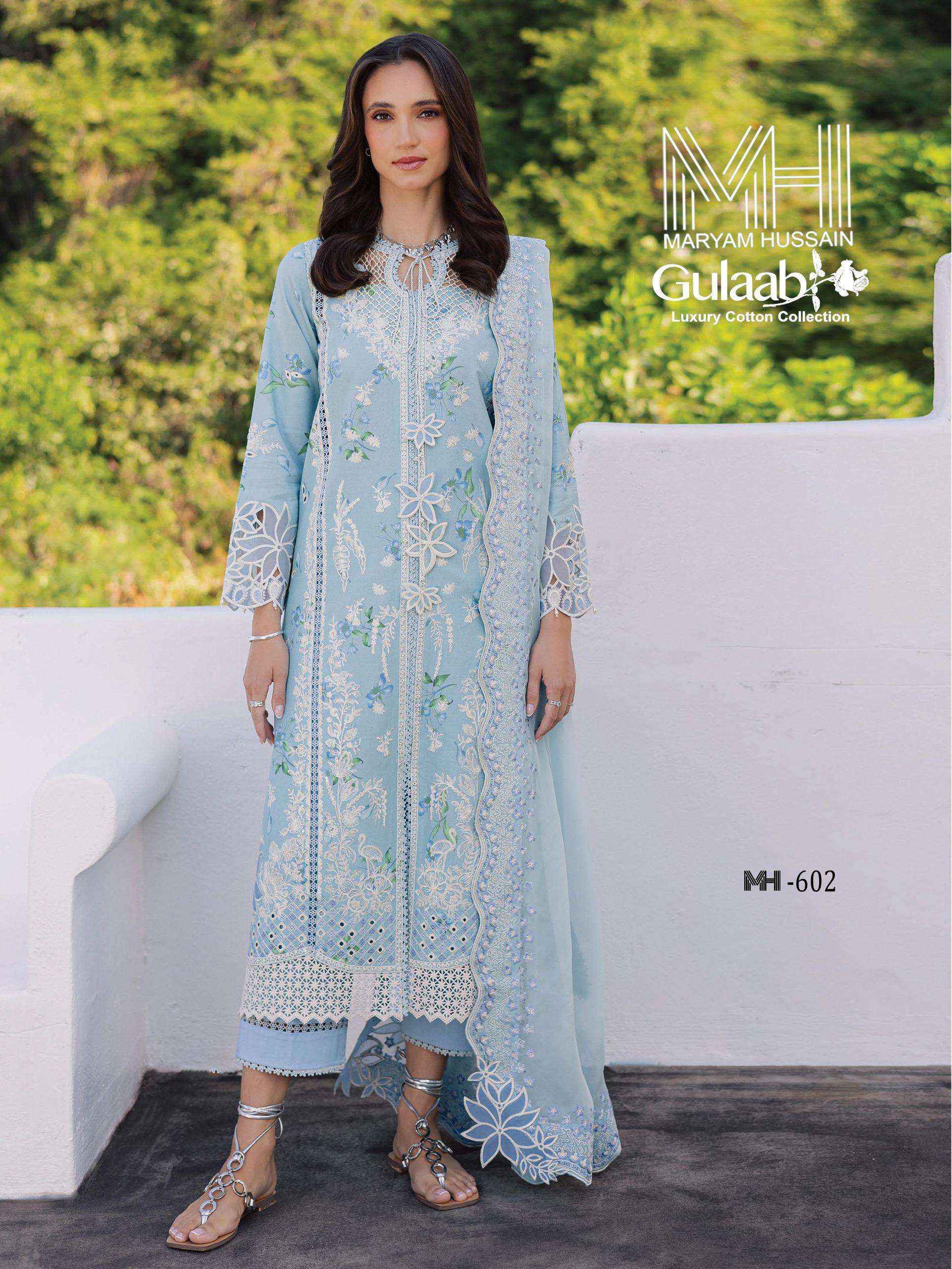 Maryam Hussain Gulaab Vol 6 Cotton Dress Material 6 pc Cataloge
