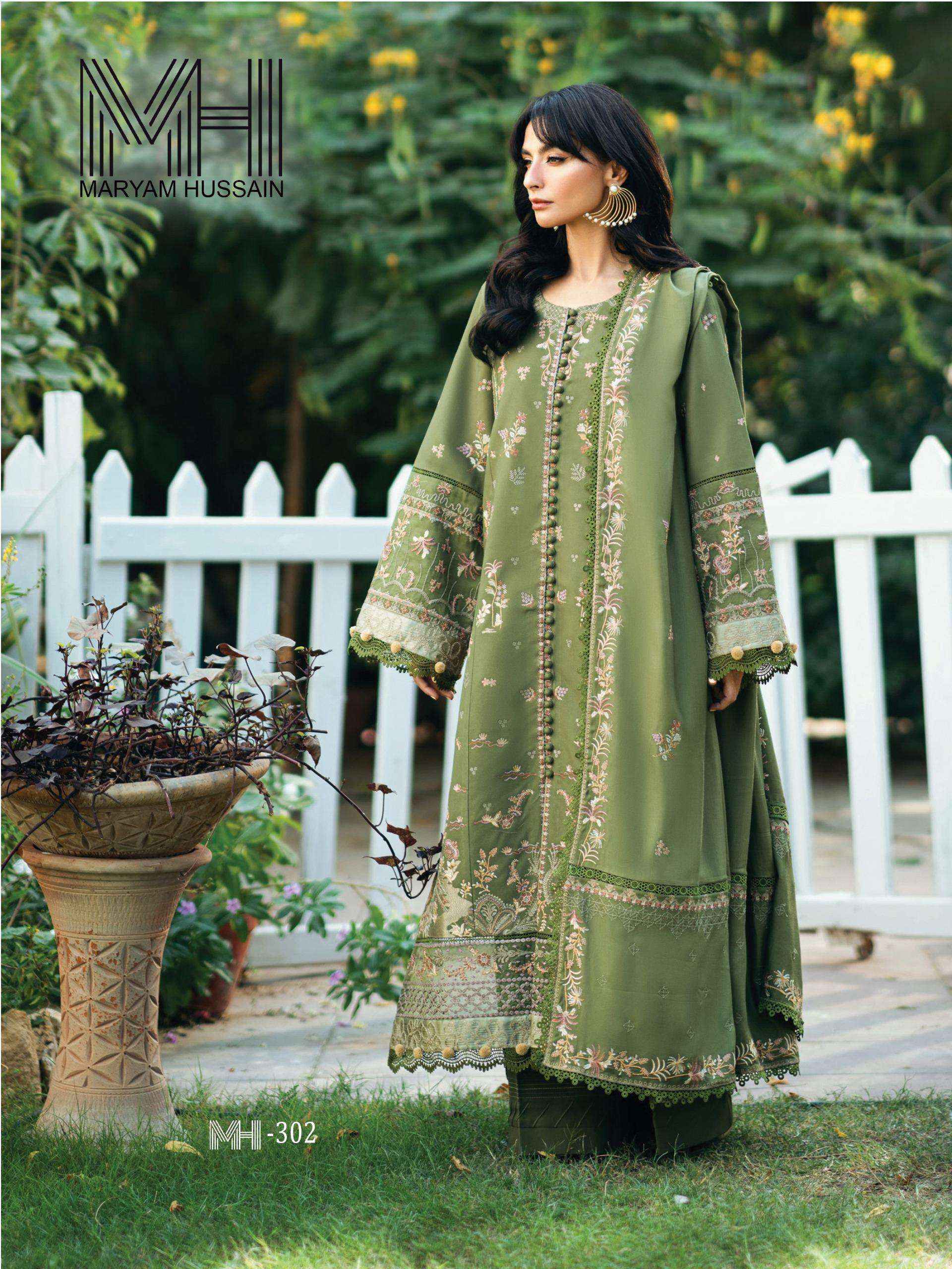 Maryam Hussain Noor E Kainat Vol 3 Cotton Dress Material 6 pcs Catalogue