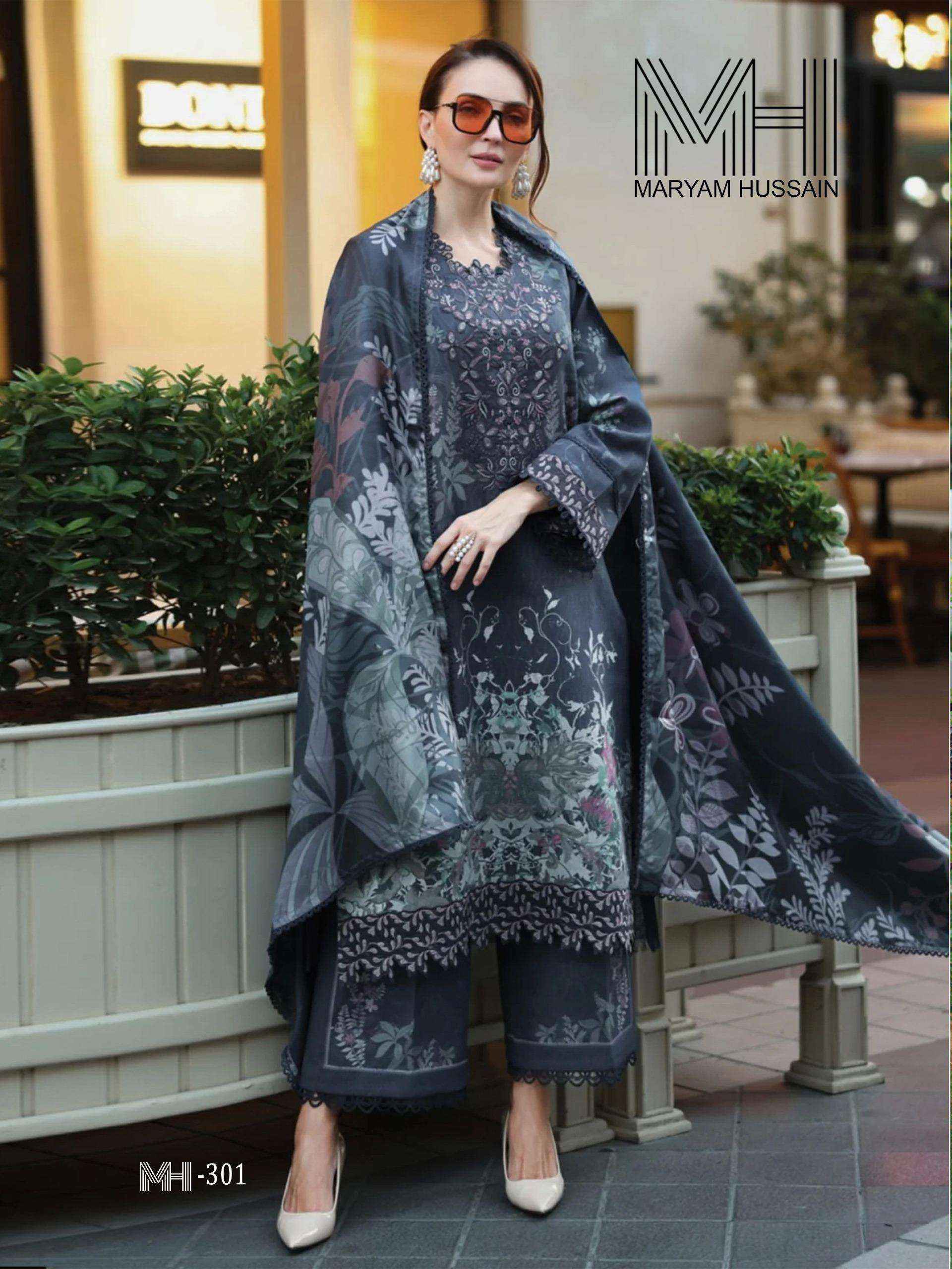 Maryam Hussain Noor E Kainat Vol 3 Cotton Dress Material 6 pcs Catalogue
