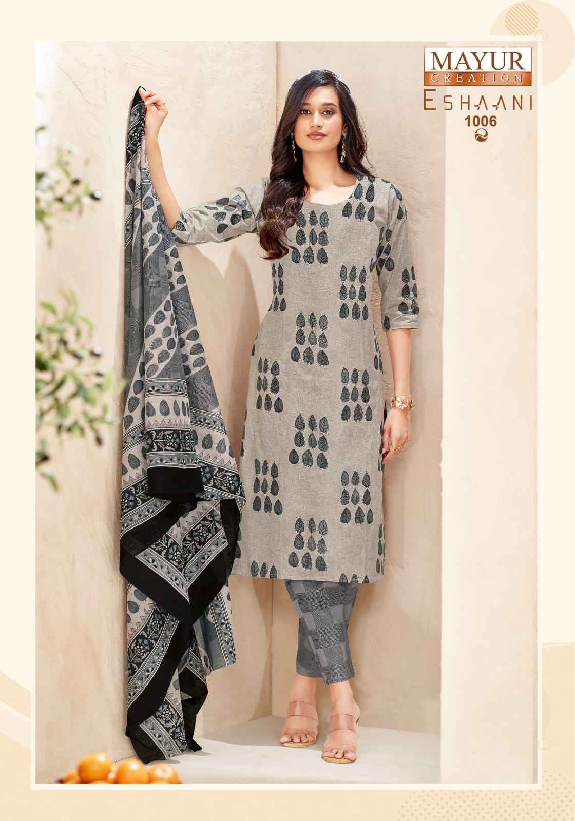 Mayur Creation Eshaani Cotton Dress Material 10 pcs Catalogue