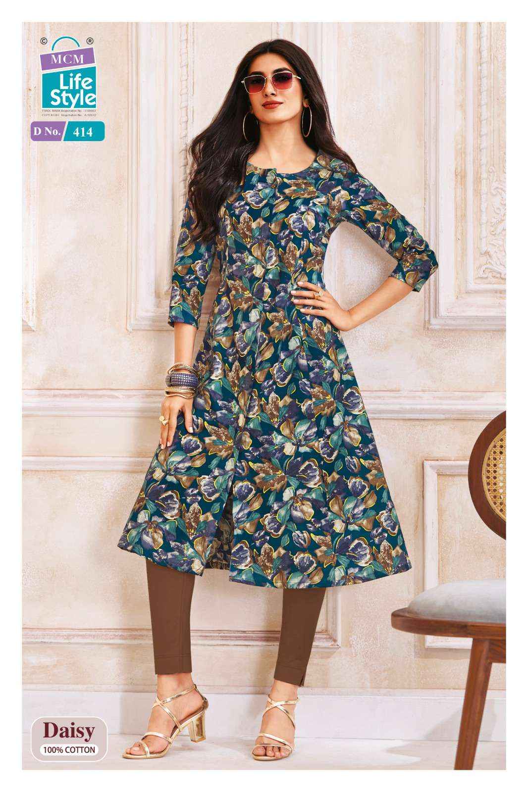 MCM Lifestyle Daisy Vol 4 Cotton Kurti 10 pcs Catalogue